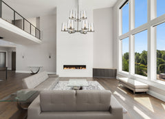 Callista 9 Light Chandelier Polished Nickel