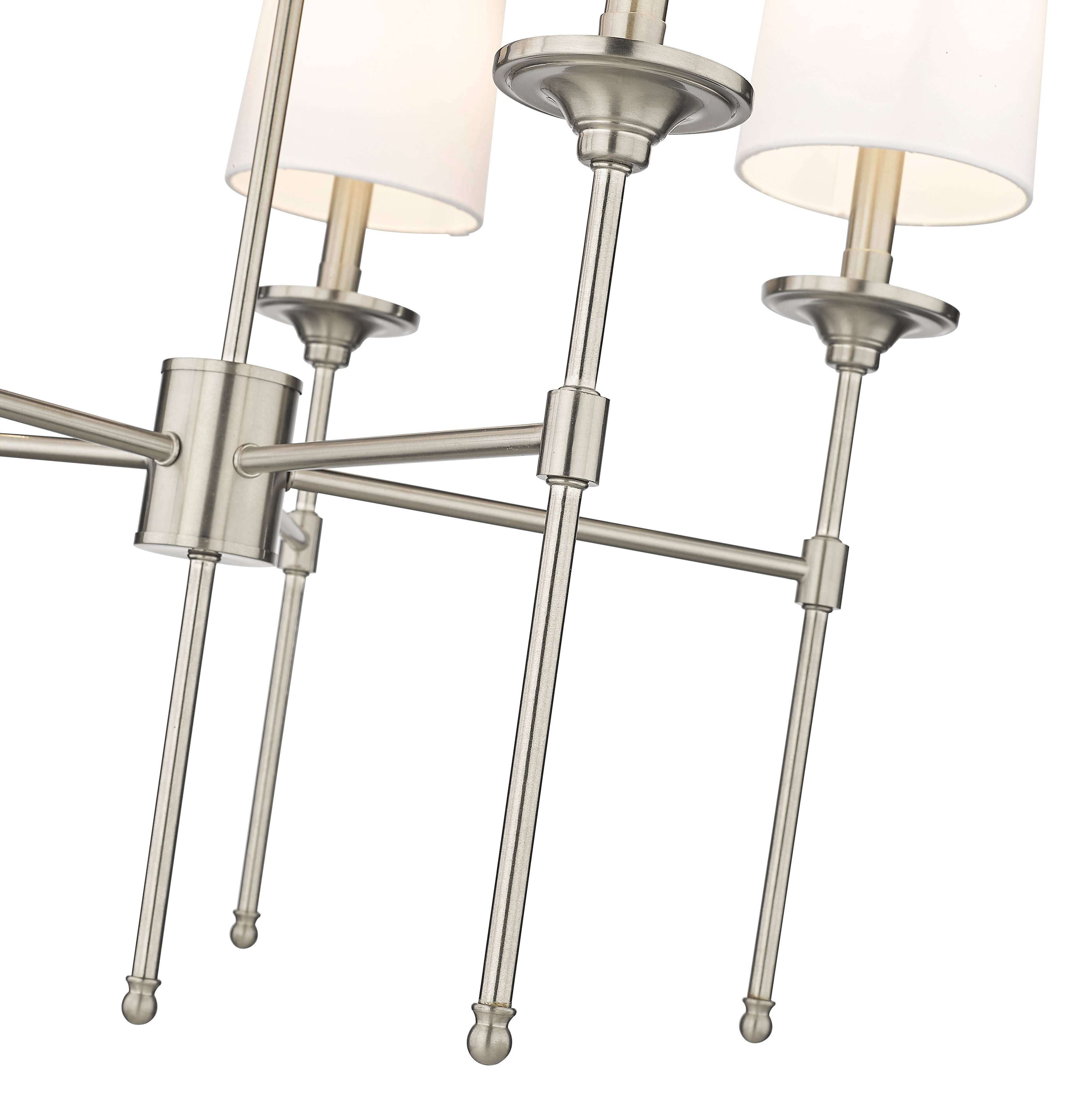 Emily 5 Light Chandelier Brushed Nickel