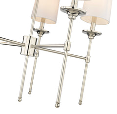Emily 5 Light Chandelier Polished Nickel