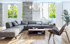 Emily 6 Light Chandelier Brushed Nickel