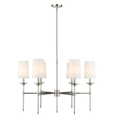 Emily 6 Light Chandelier Polished Nickel
