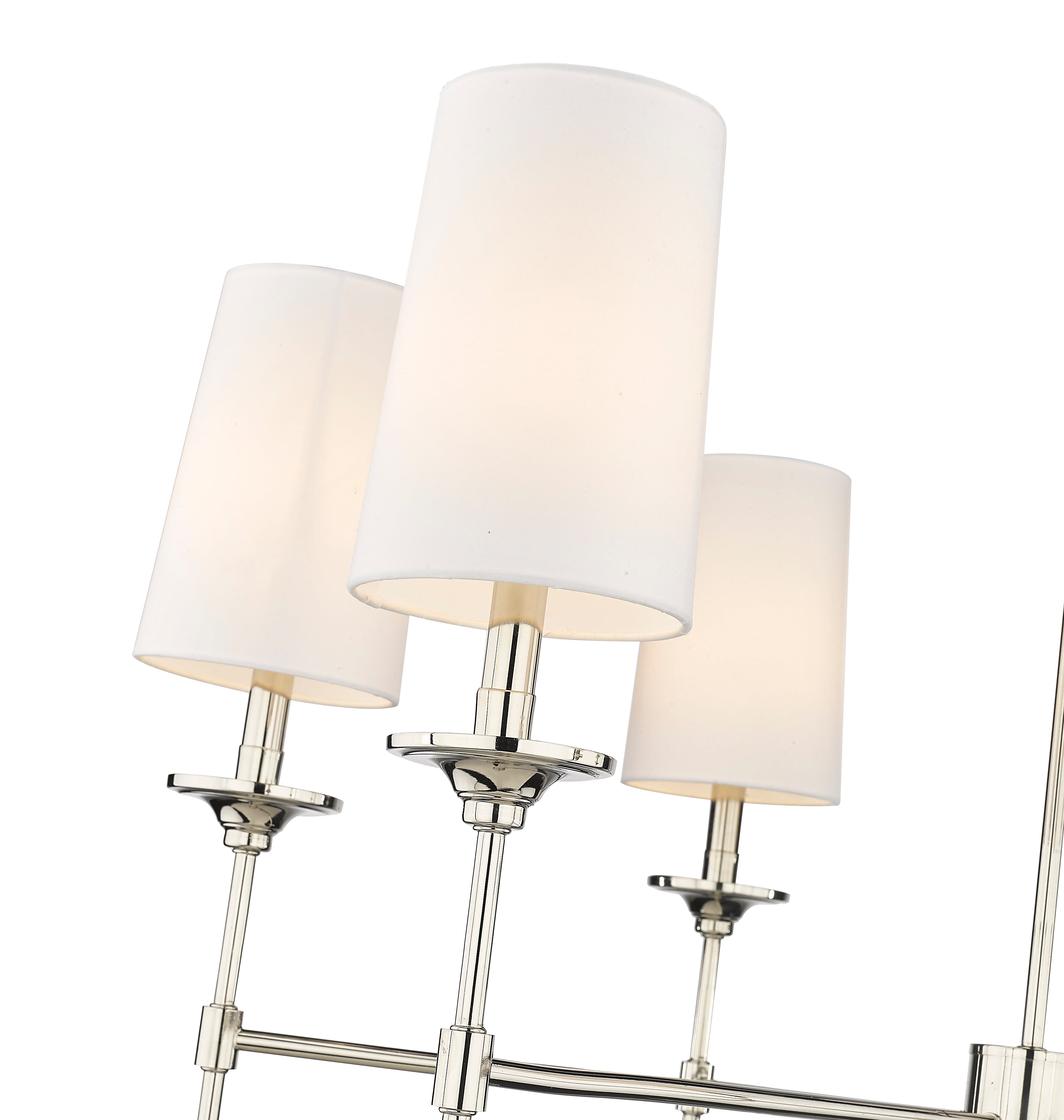 Emily 6 Light Chandelier Polished Nickel