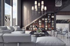 Emily 9 Light Chandelier Polished Nickel