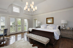 Emily 9 Light Chandelier Polished Nickel