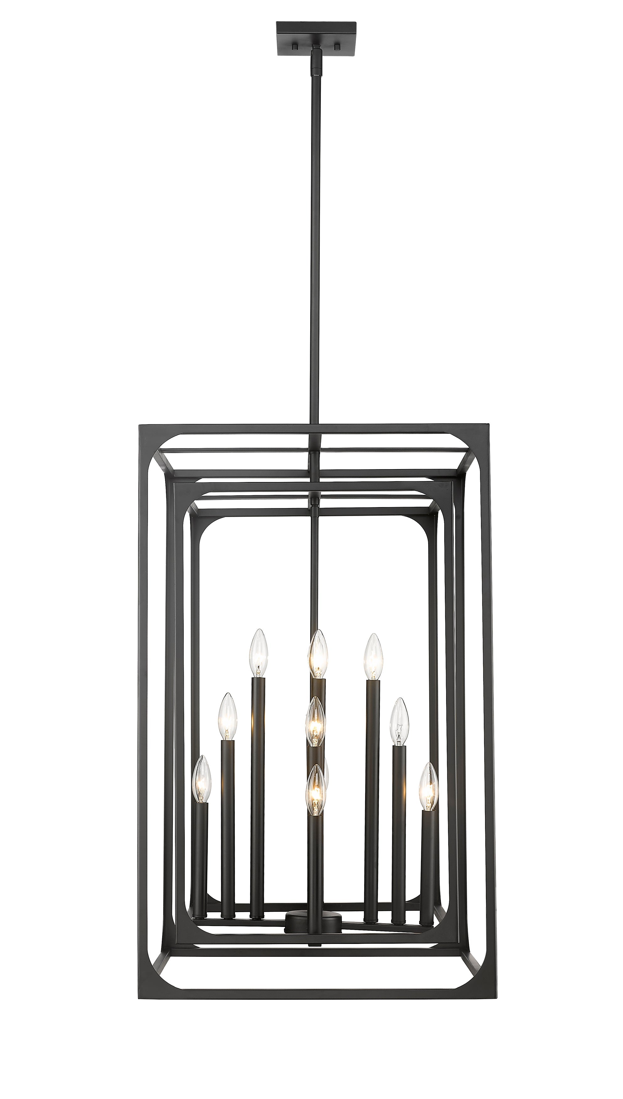 Easton 12 Light Chandelier Matte Black