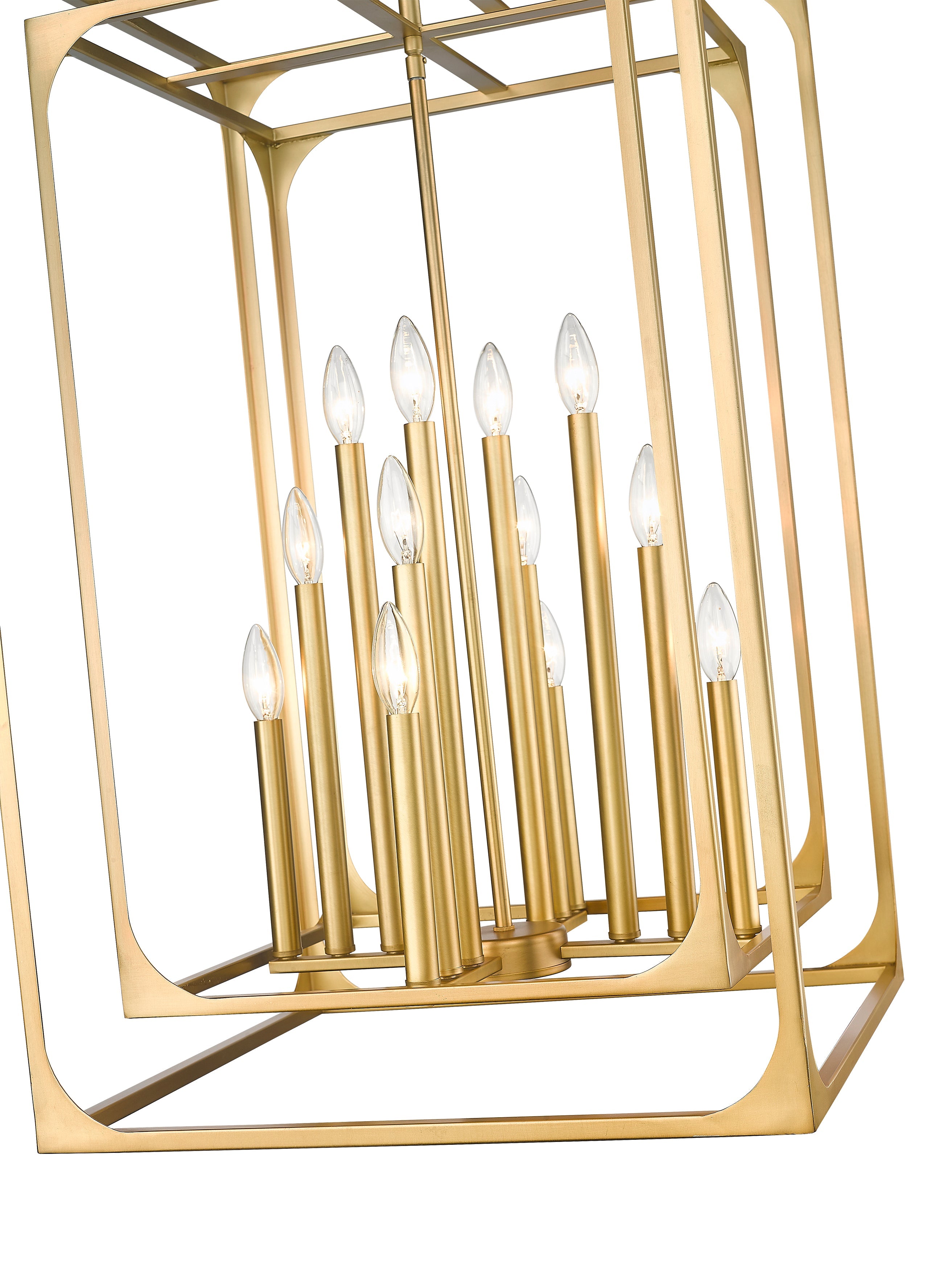 Easton 12 Light Chandelier Rubbed Brass