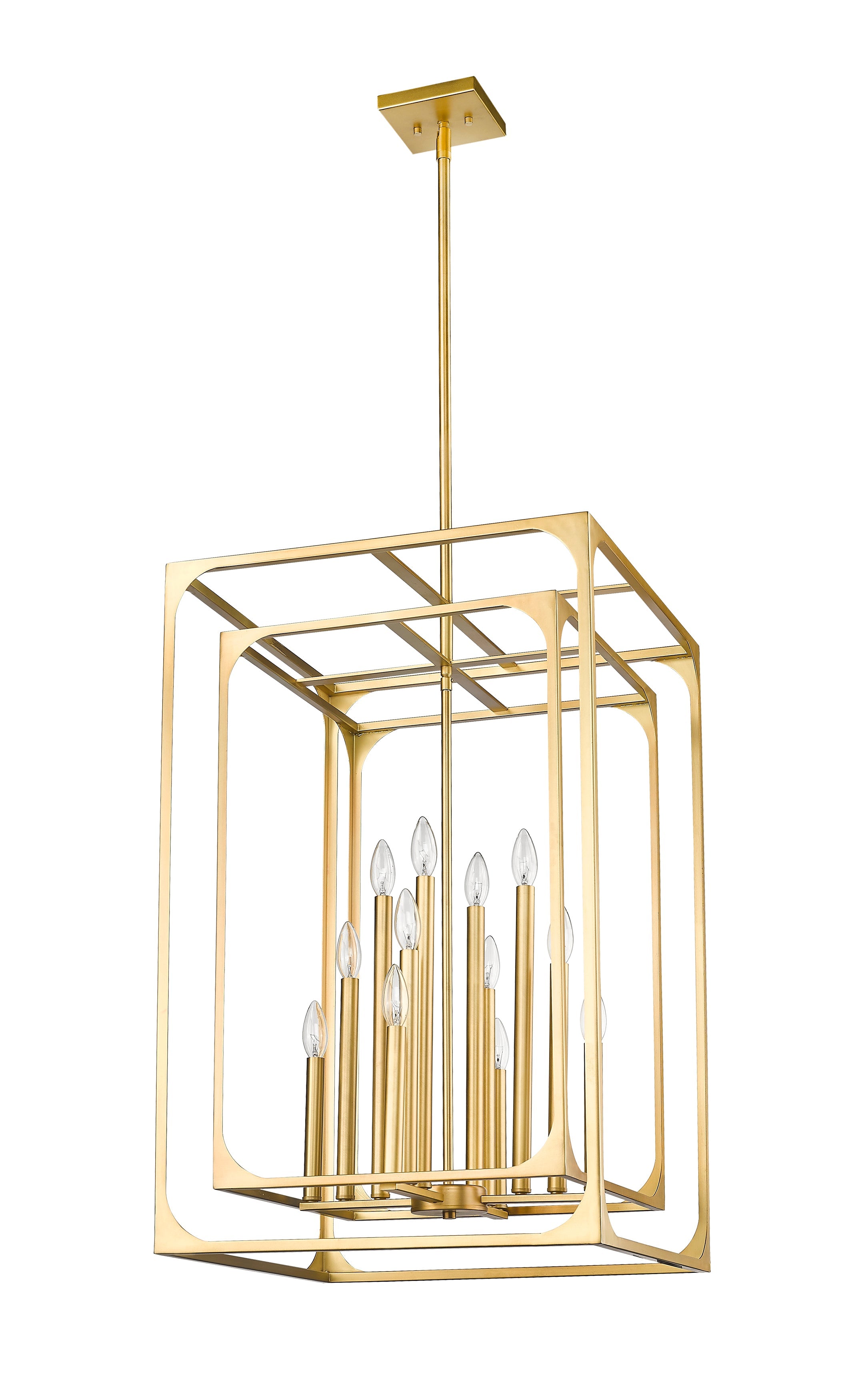 Easton 12 Light Chandelier Rubbed Brass