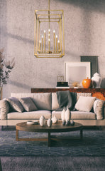 Easton 12 Light Chandelier Rubbed Brass
