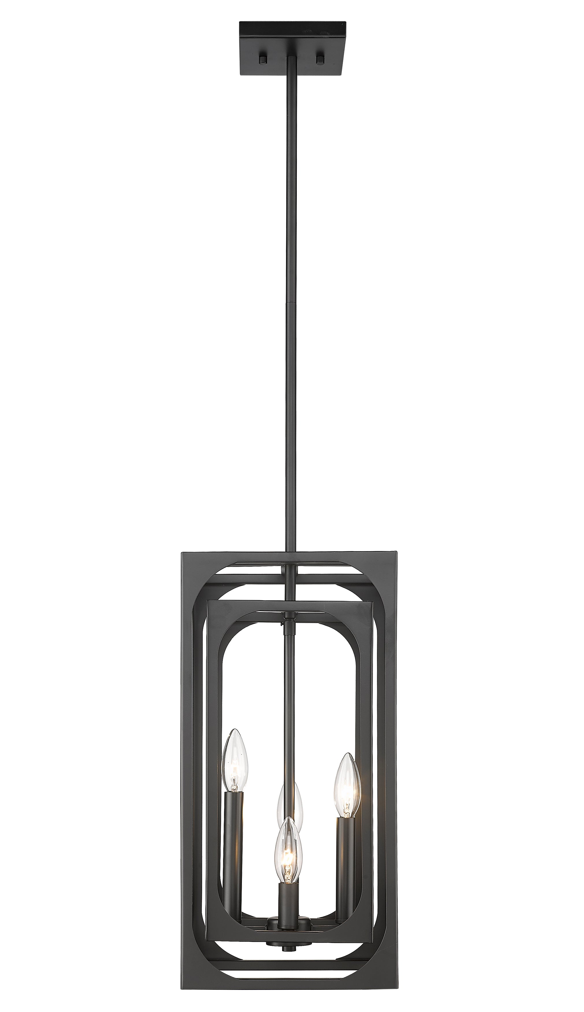 Easton 4 Light Chandelier Matte Black