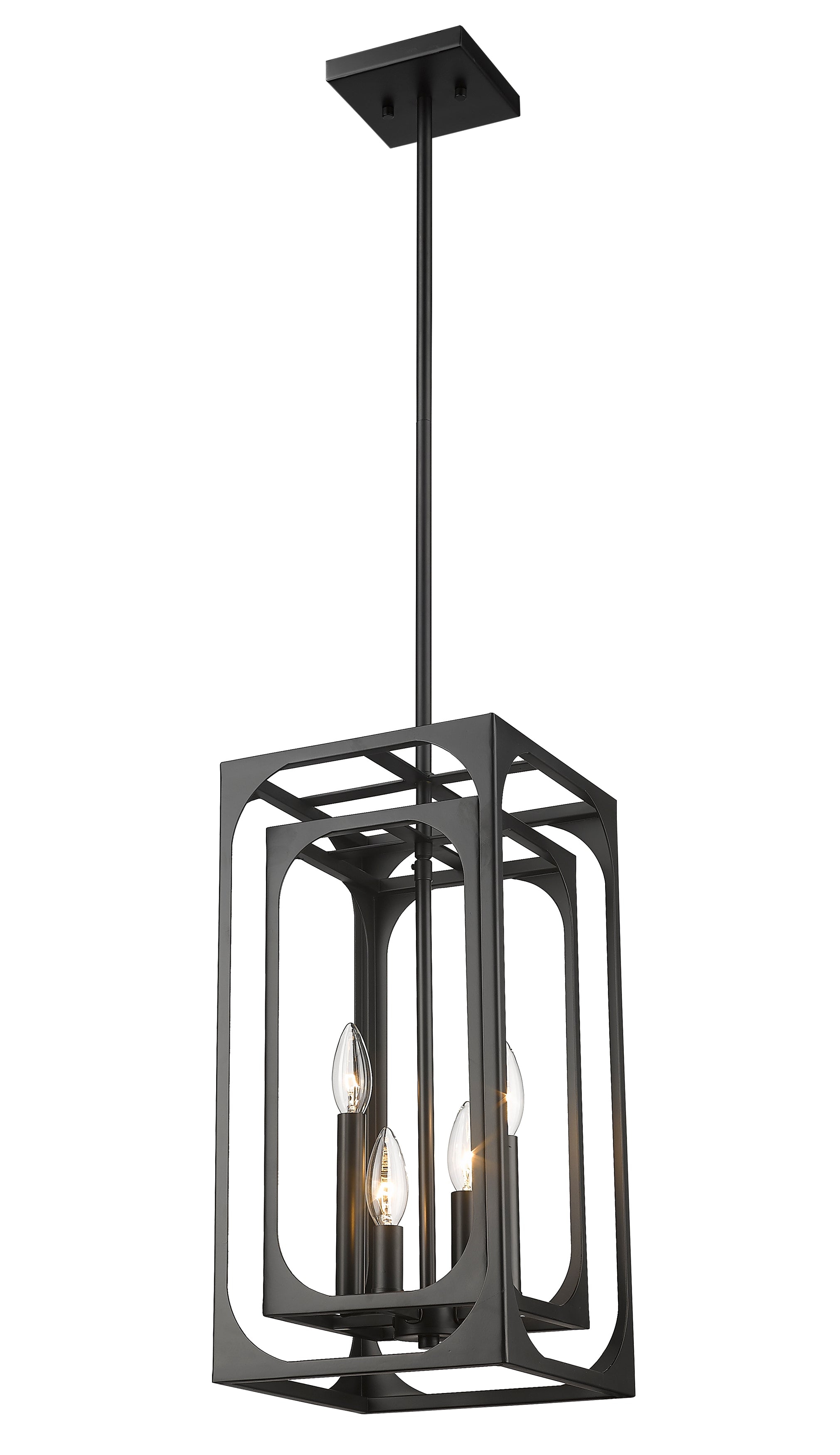 Easton 4 Light Chandelier Matte Black