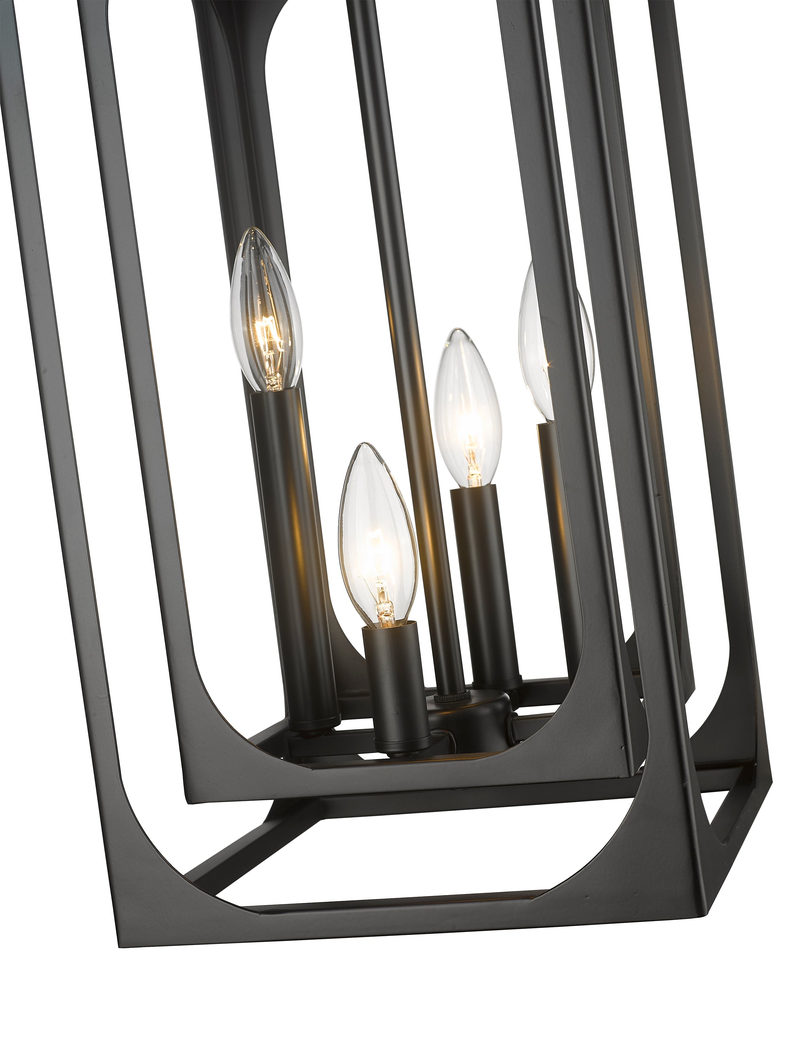 Easton 4 Light Chandelier Matte Black
