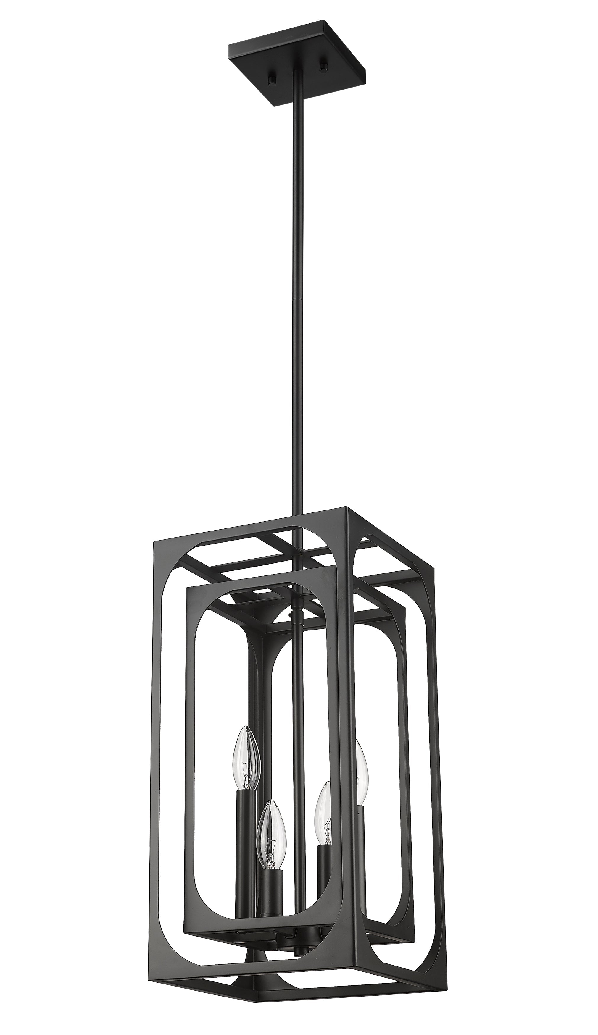 Easton 4 Light Chandelier Matte Black