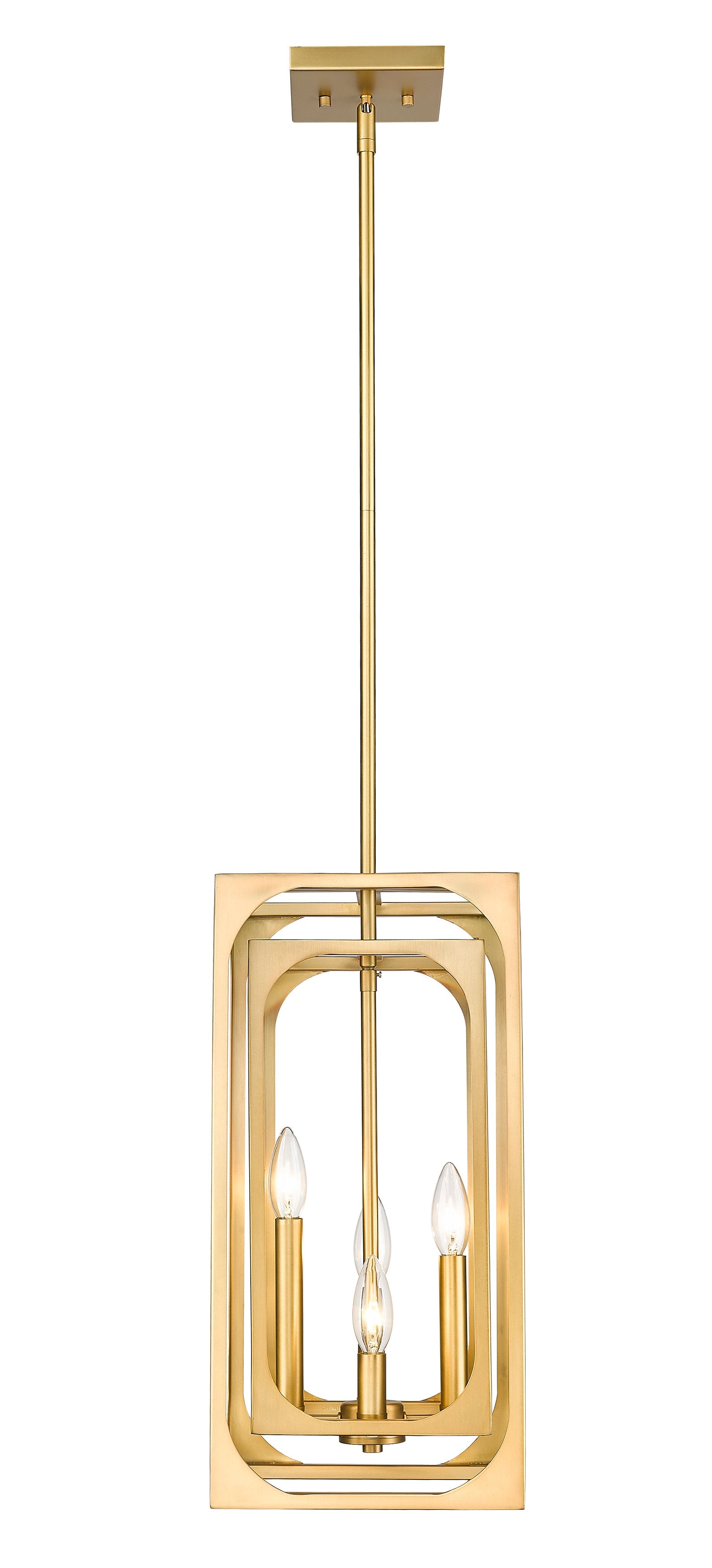 Easton 4 Light Chandelier Rubbed Brass