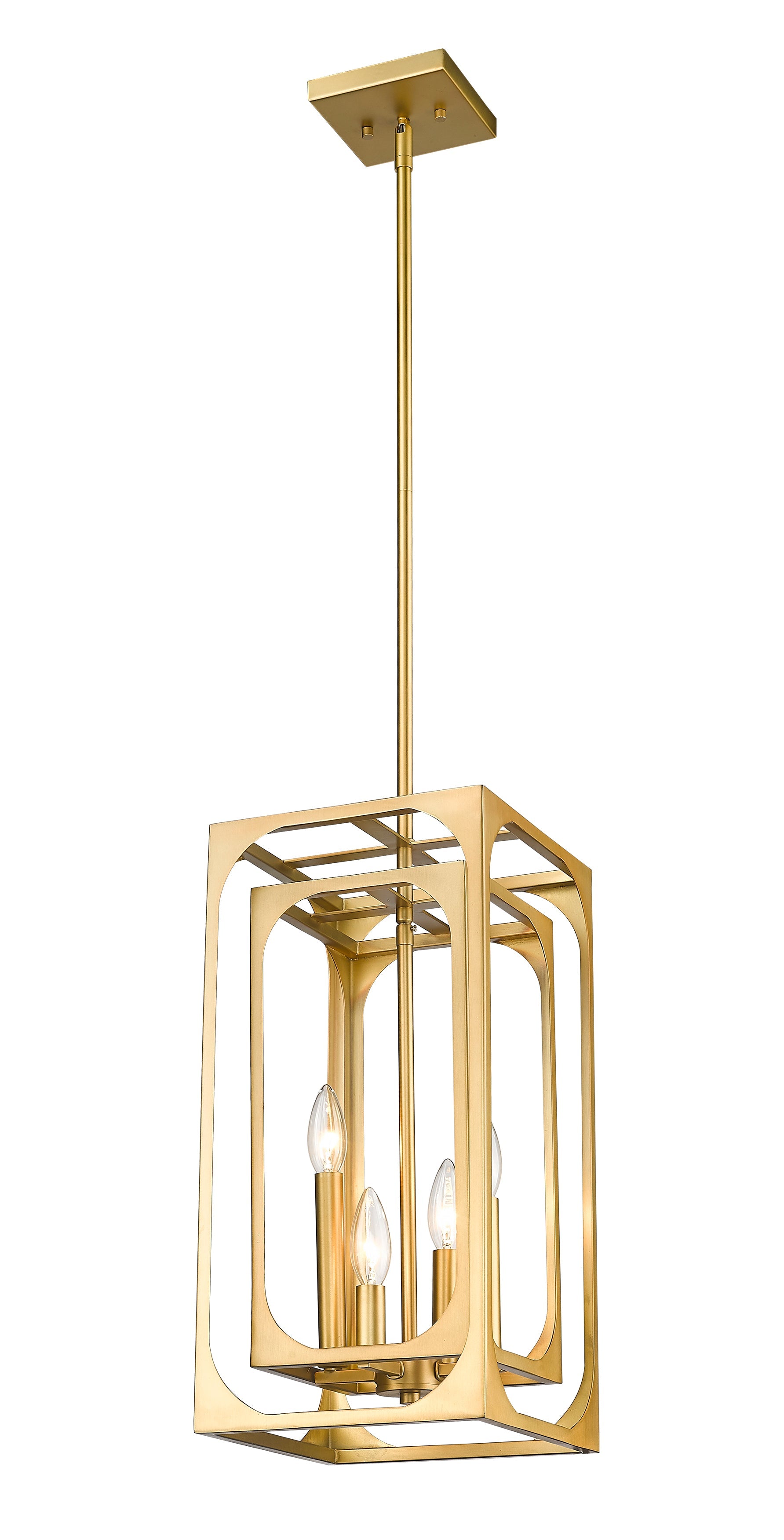 Easton 4 Light Chandelier Rubbed Brass