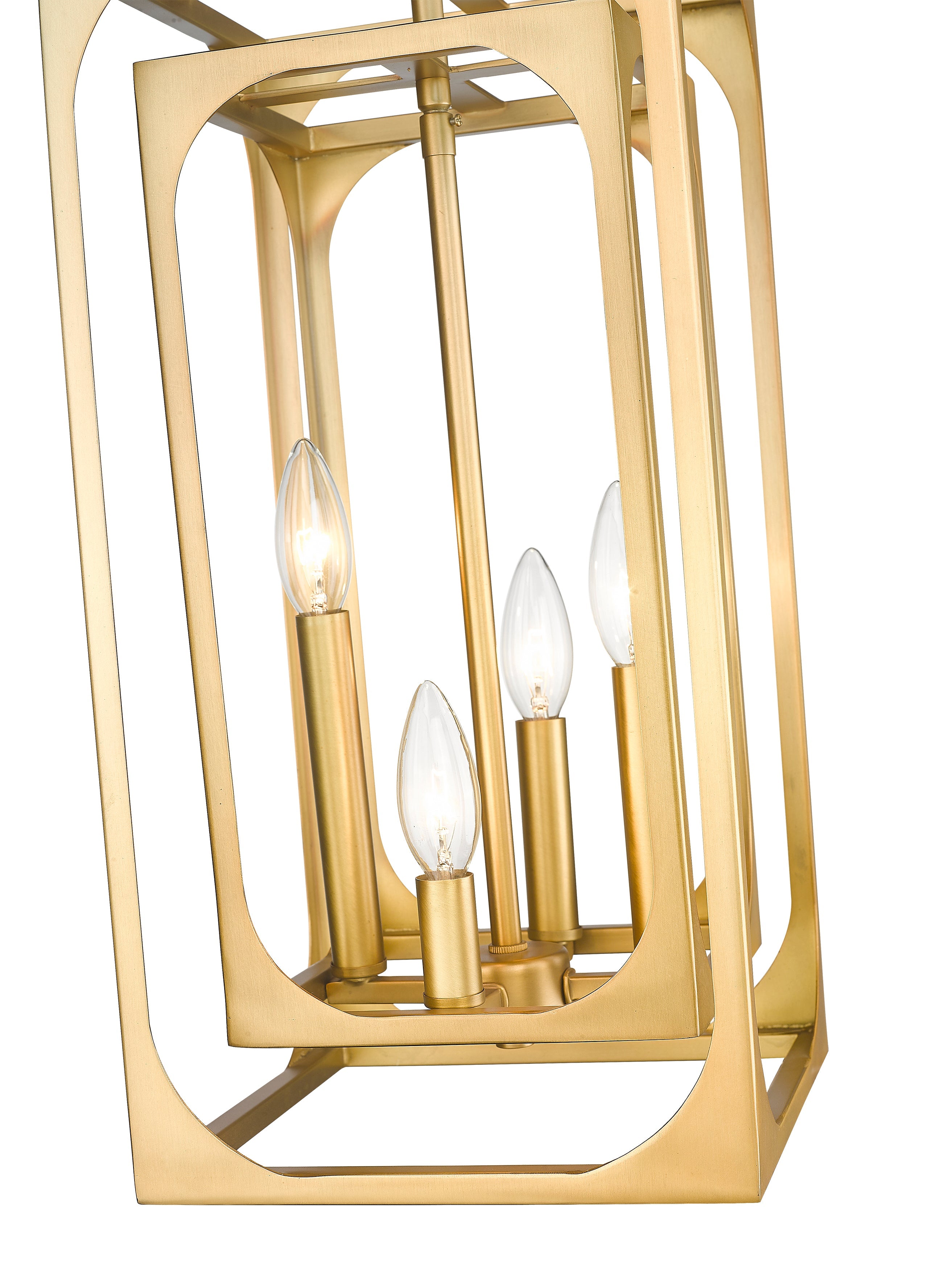 Easton 4 Light Chandelier Rubbed Brass