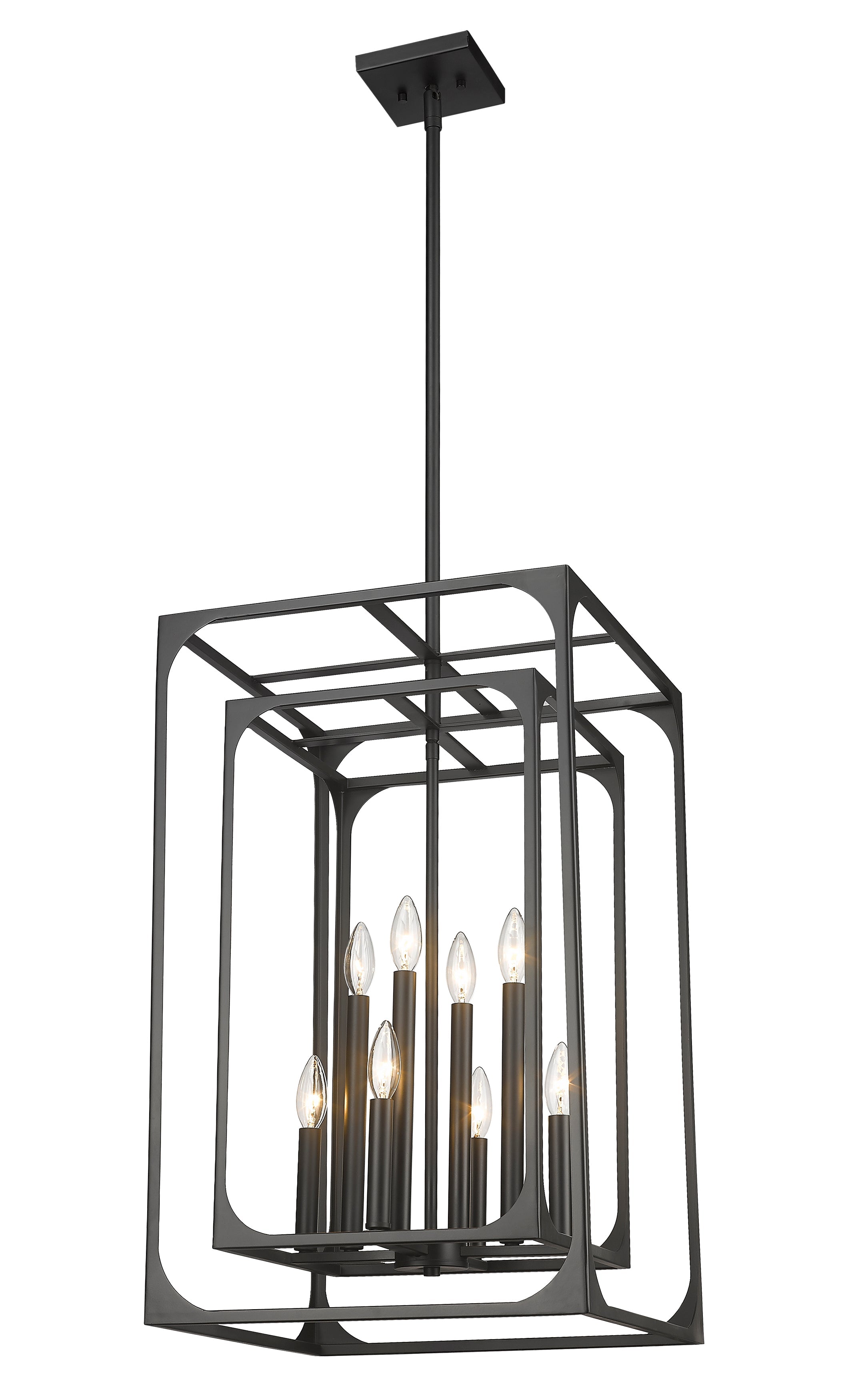 Easton 8 Light Chandelier Matte Black