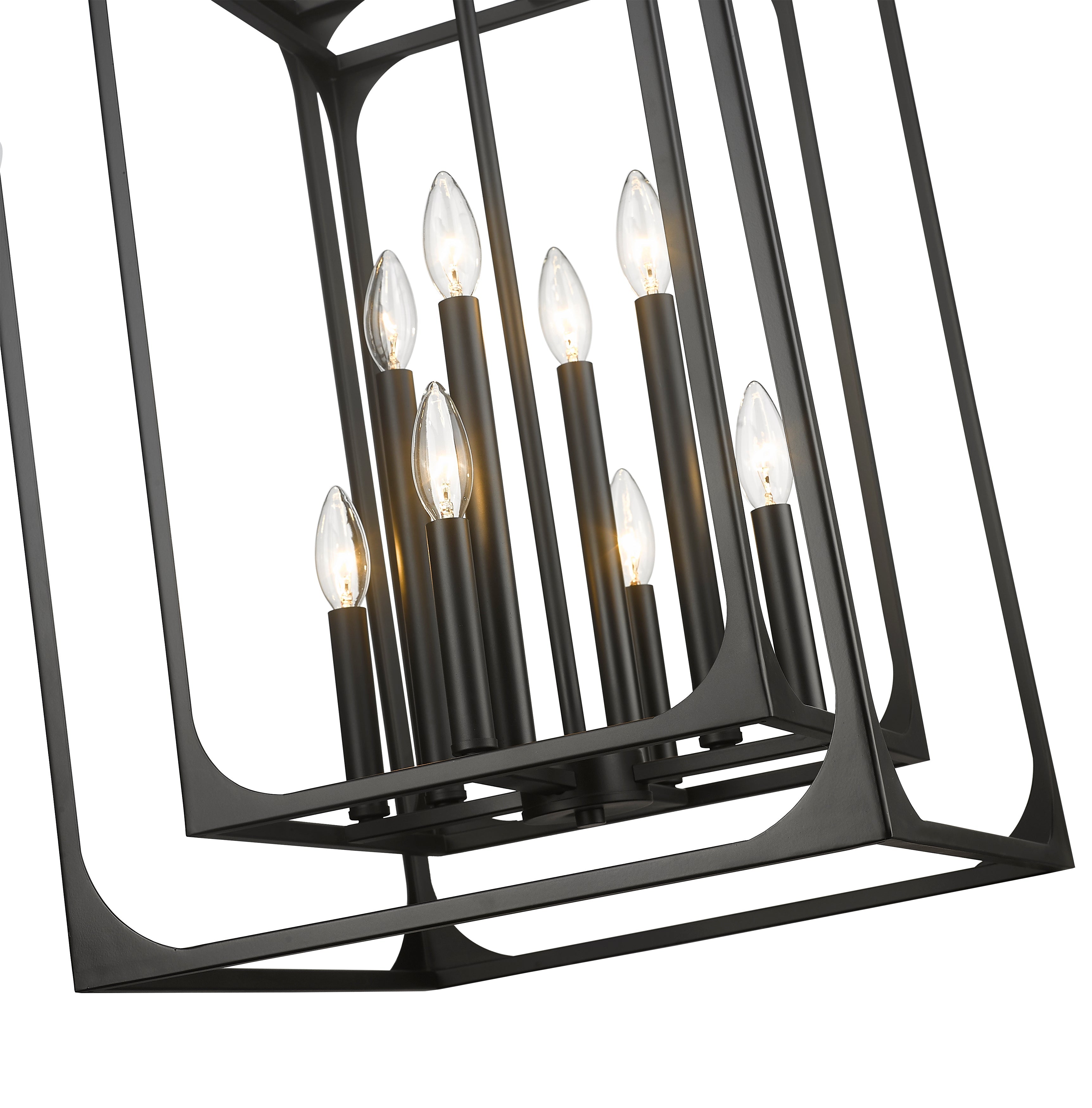 Easton 8 Light Chandelier Matte Black