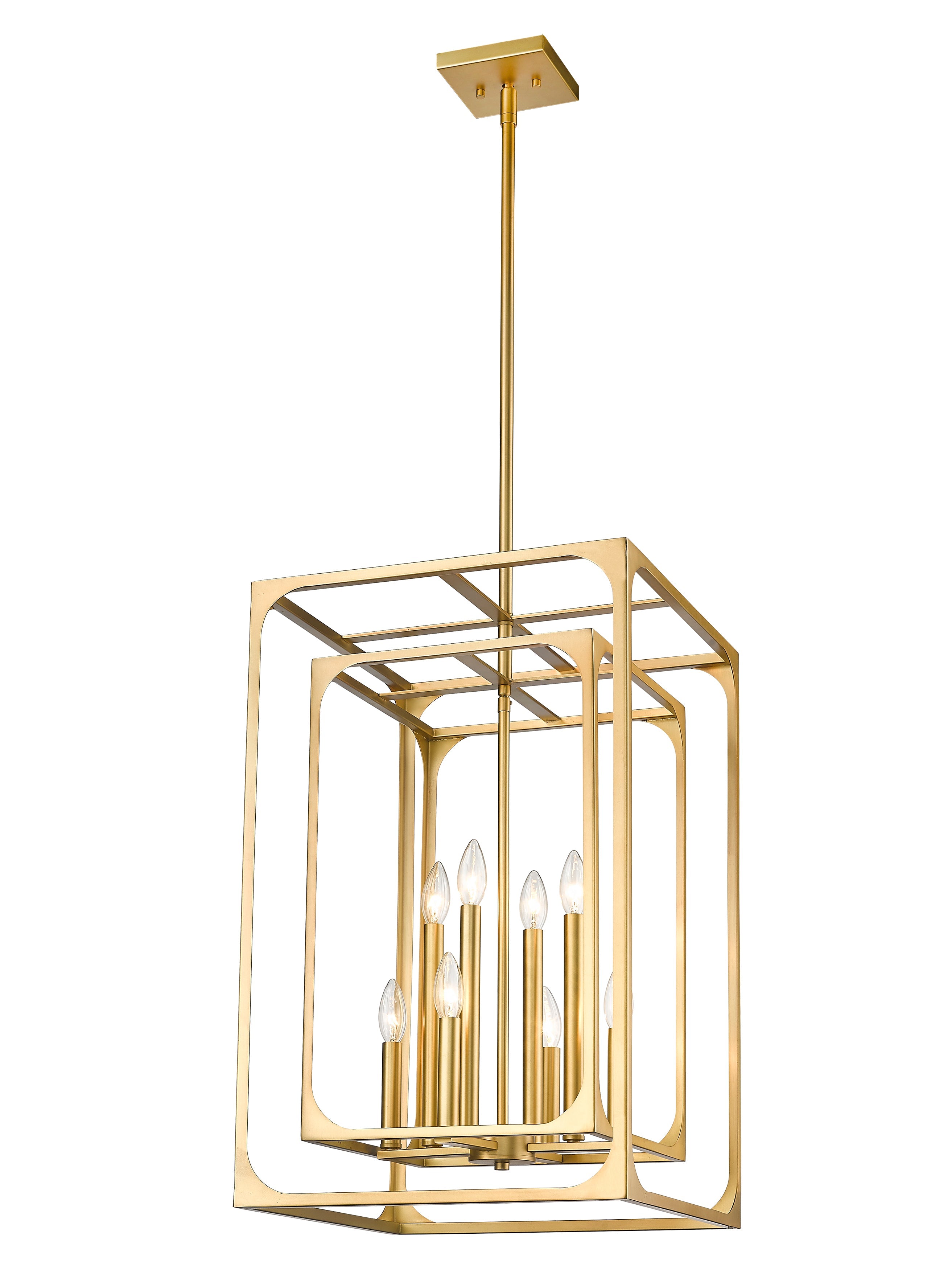 Easton 8 Light Chandelier Rubbed Brass
