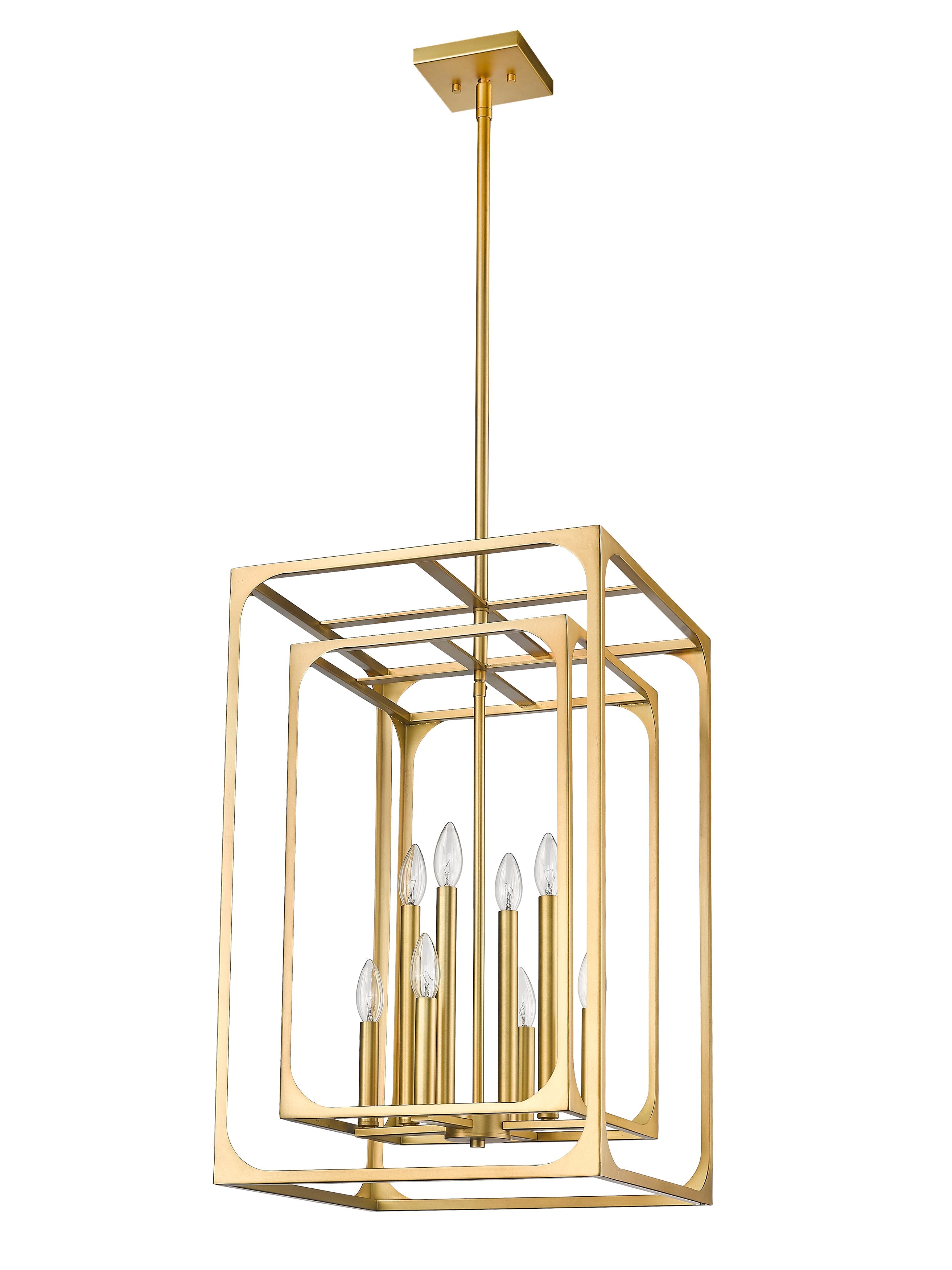 Easton 8 Light Chandelier Rubbed Brass