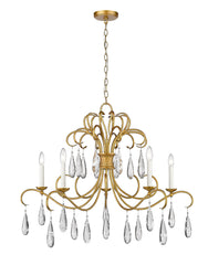 Amara 5 Light Chandelier Gilded Gold