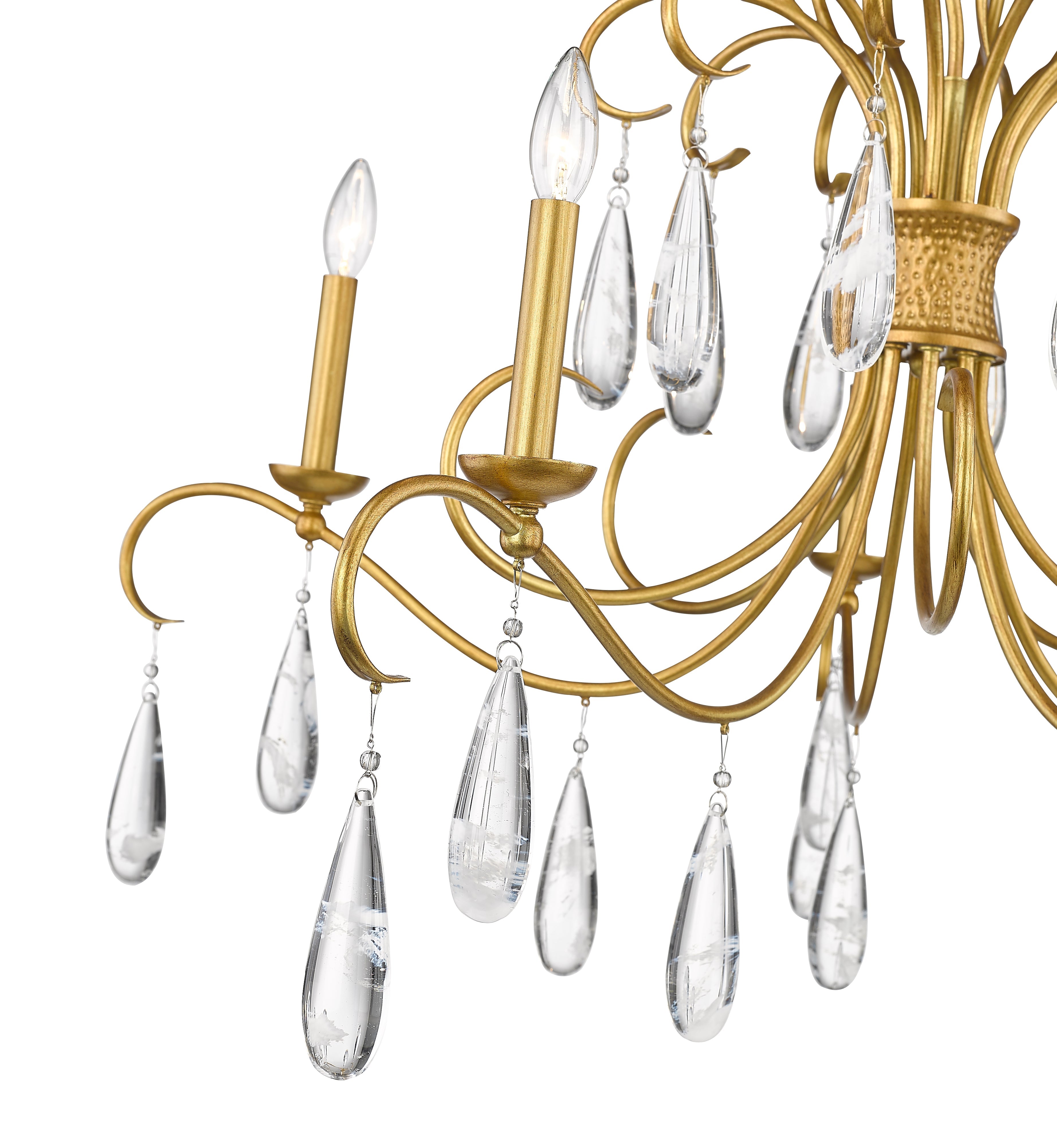 Amara 5 Light Chandelier Gilded Gold