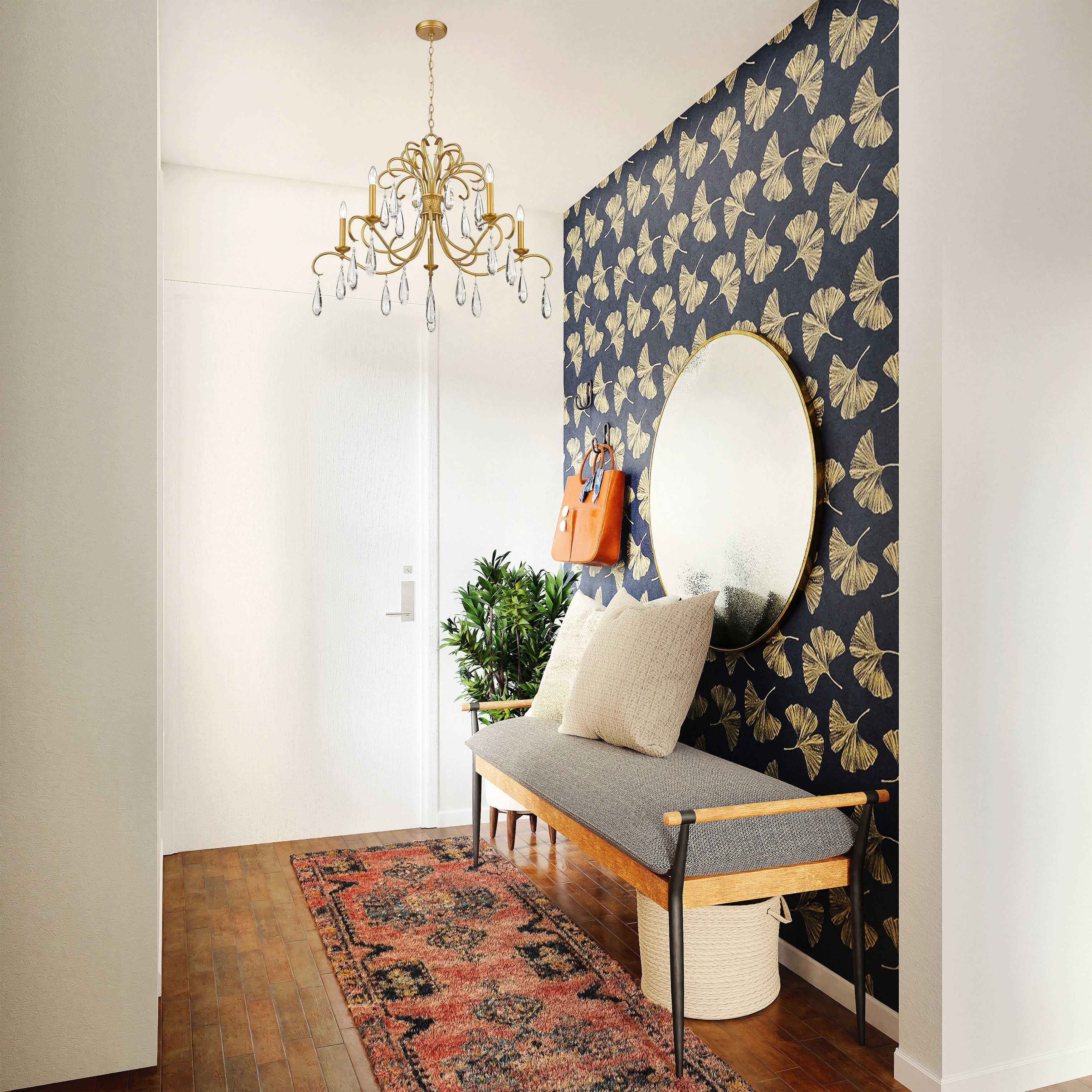 Amara 5 Light Chandelier Gilded Gold