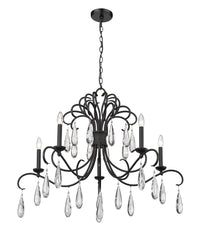 Amara 5 Light Chandelier Matte Black