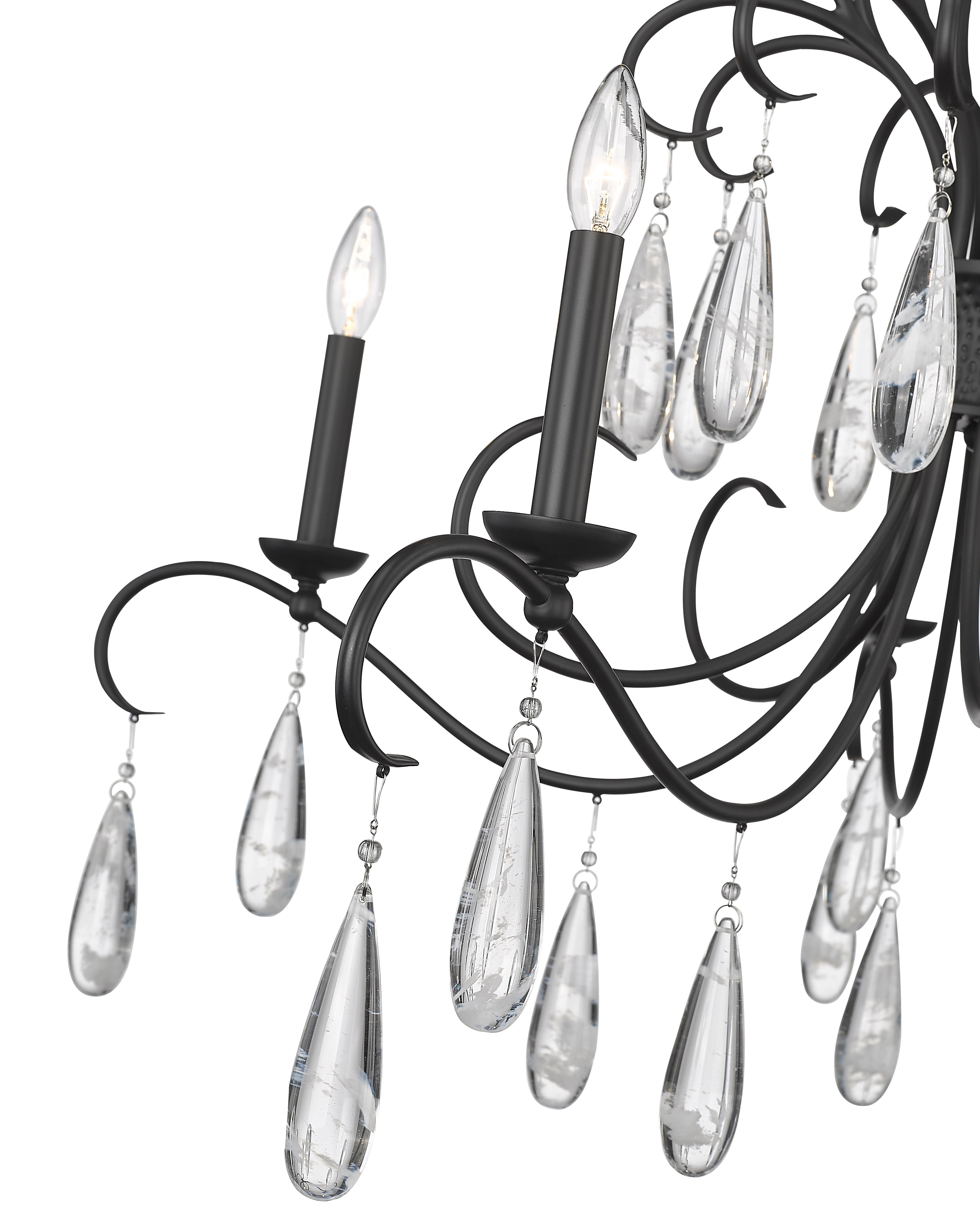 Amara 5 Light Chandelier Matte Black