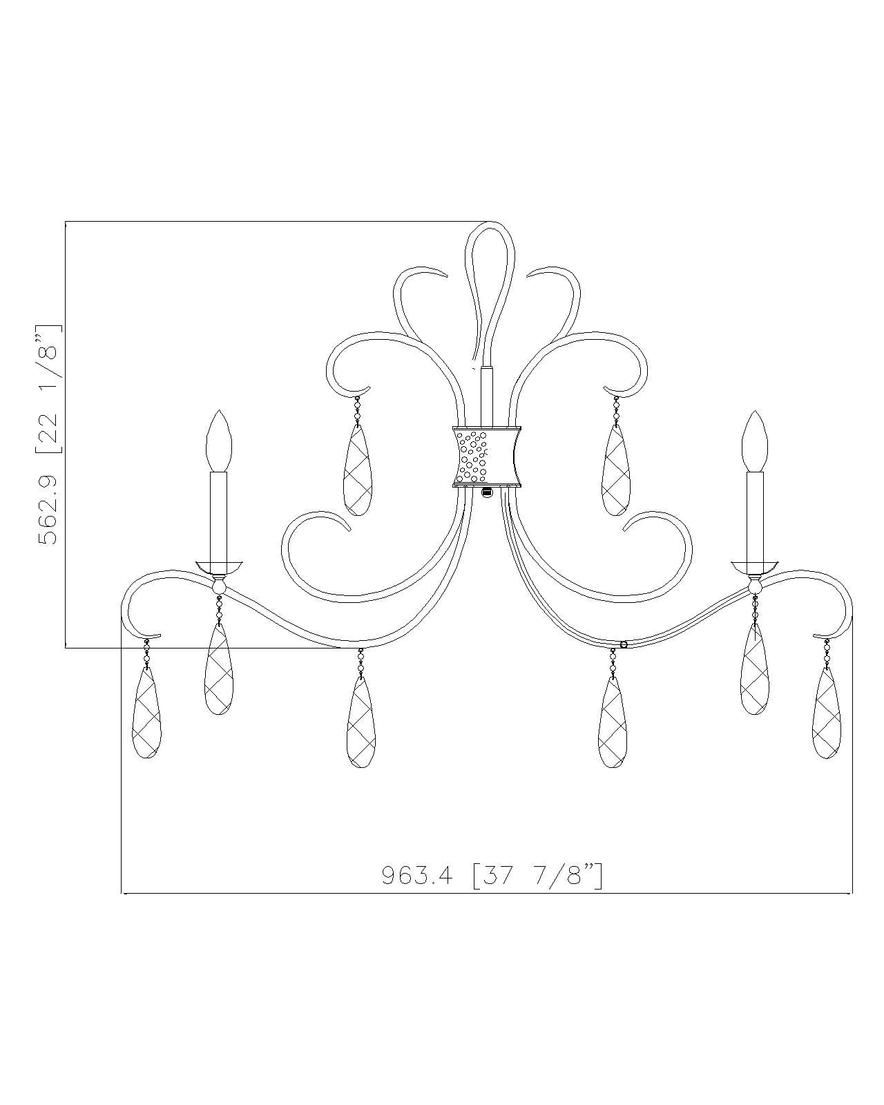 Amara 5 Light Chandelier Matte Black