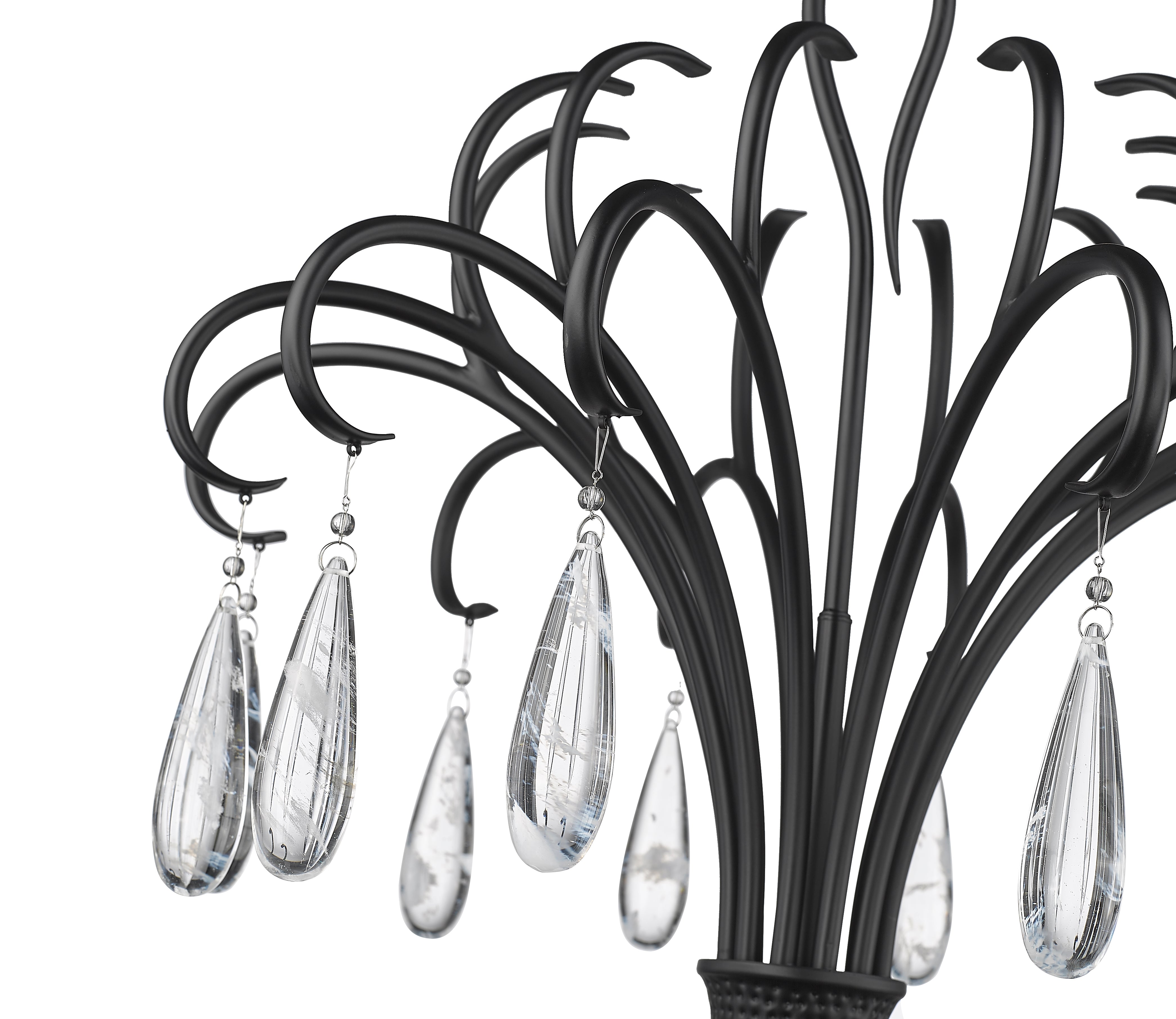 Amara 6 Light Chandelier Matte Black