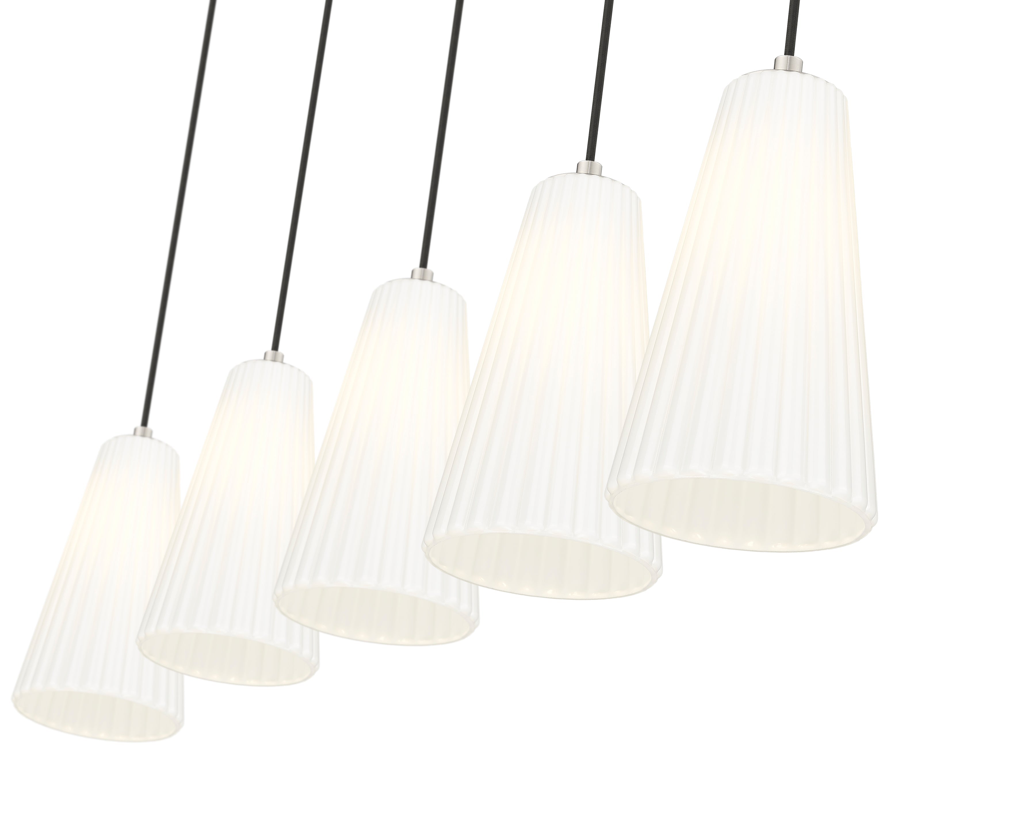 Farrell 5 Light Linear Chandelier Brushed Nickel