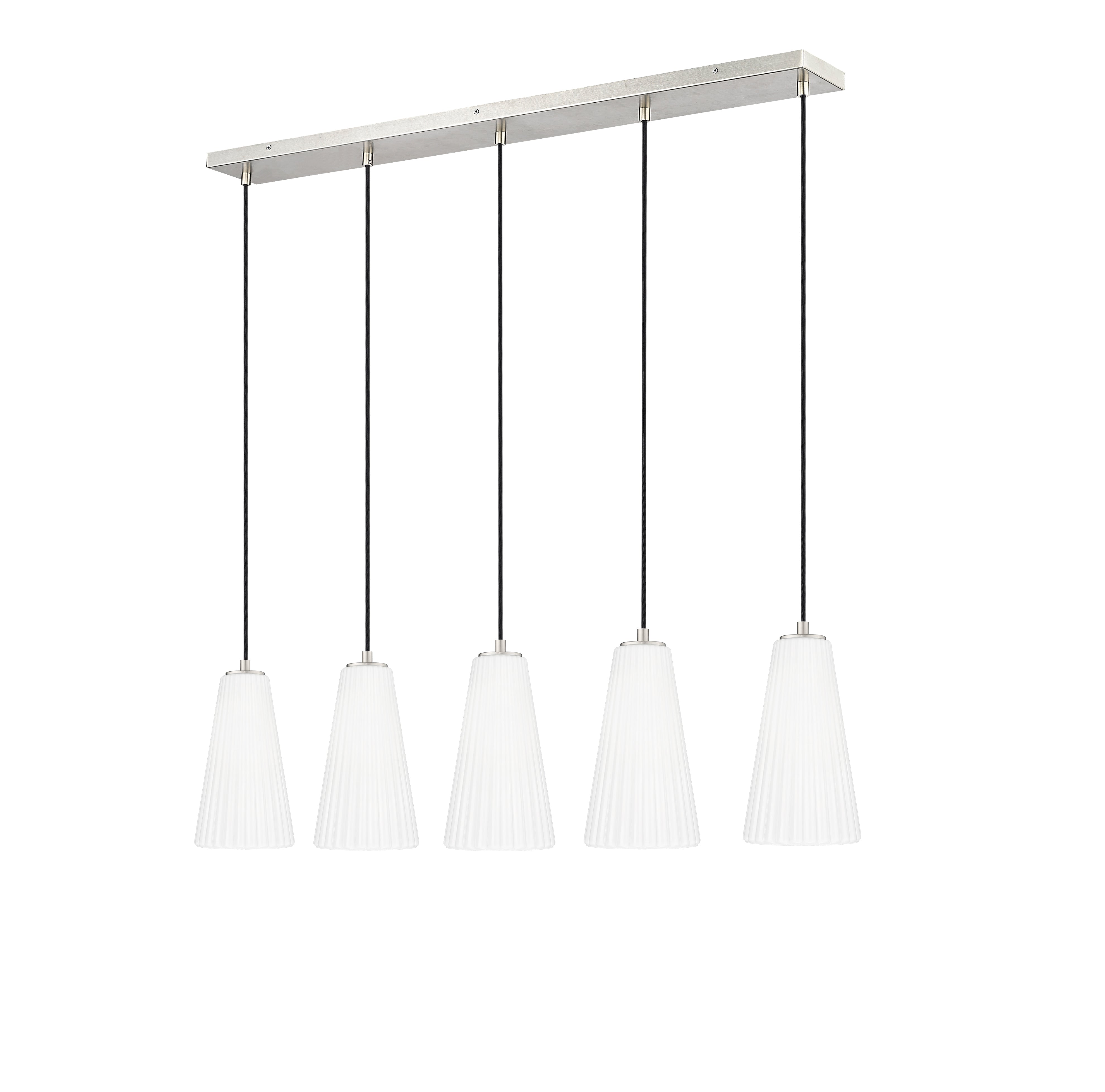 Farrell 5 Light Linear Chandelier Brushed Nickel