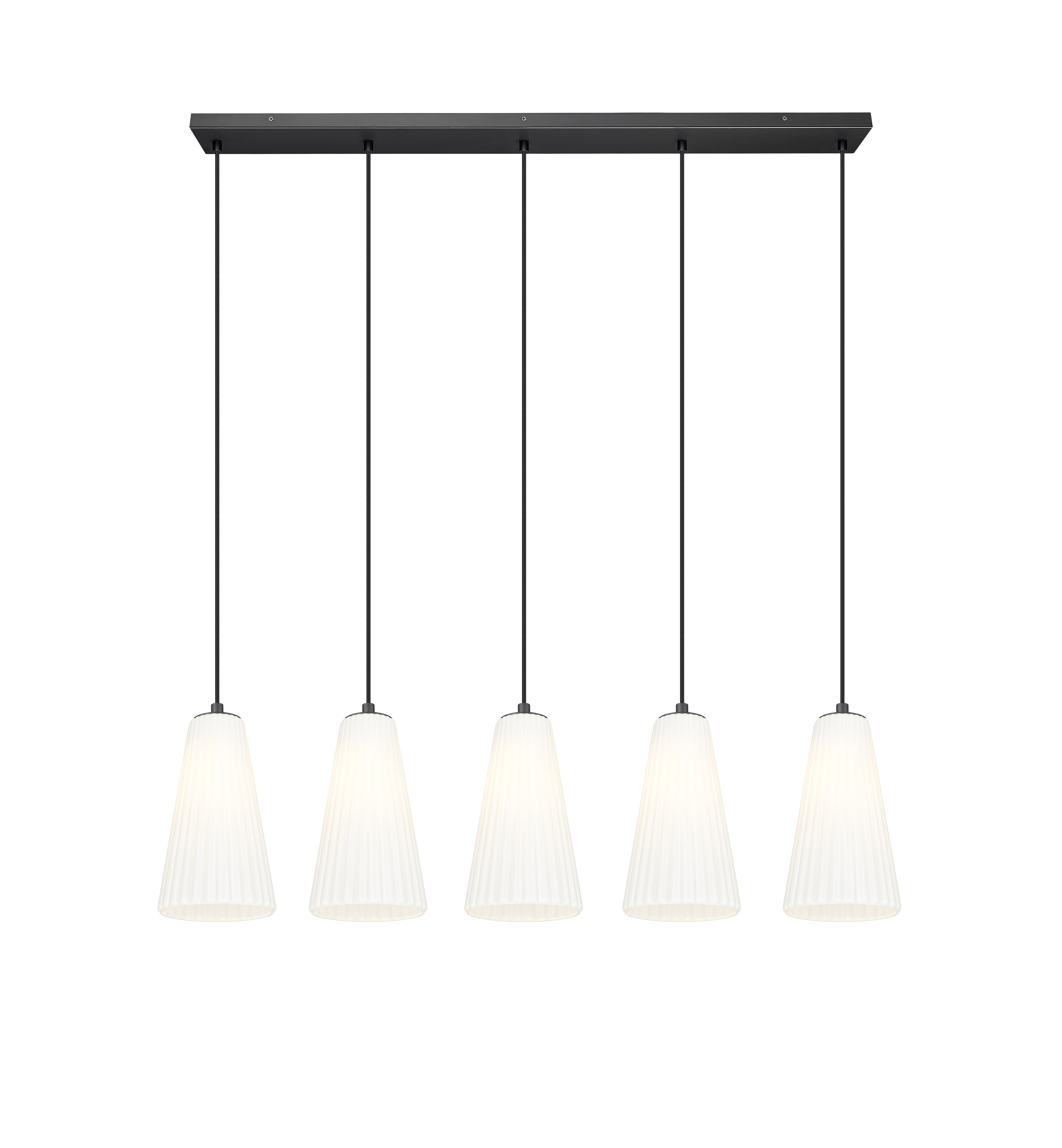 Farrell 5 Light Linear Chandelier Matte Black