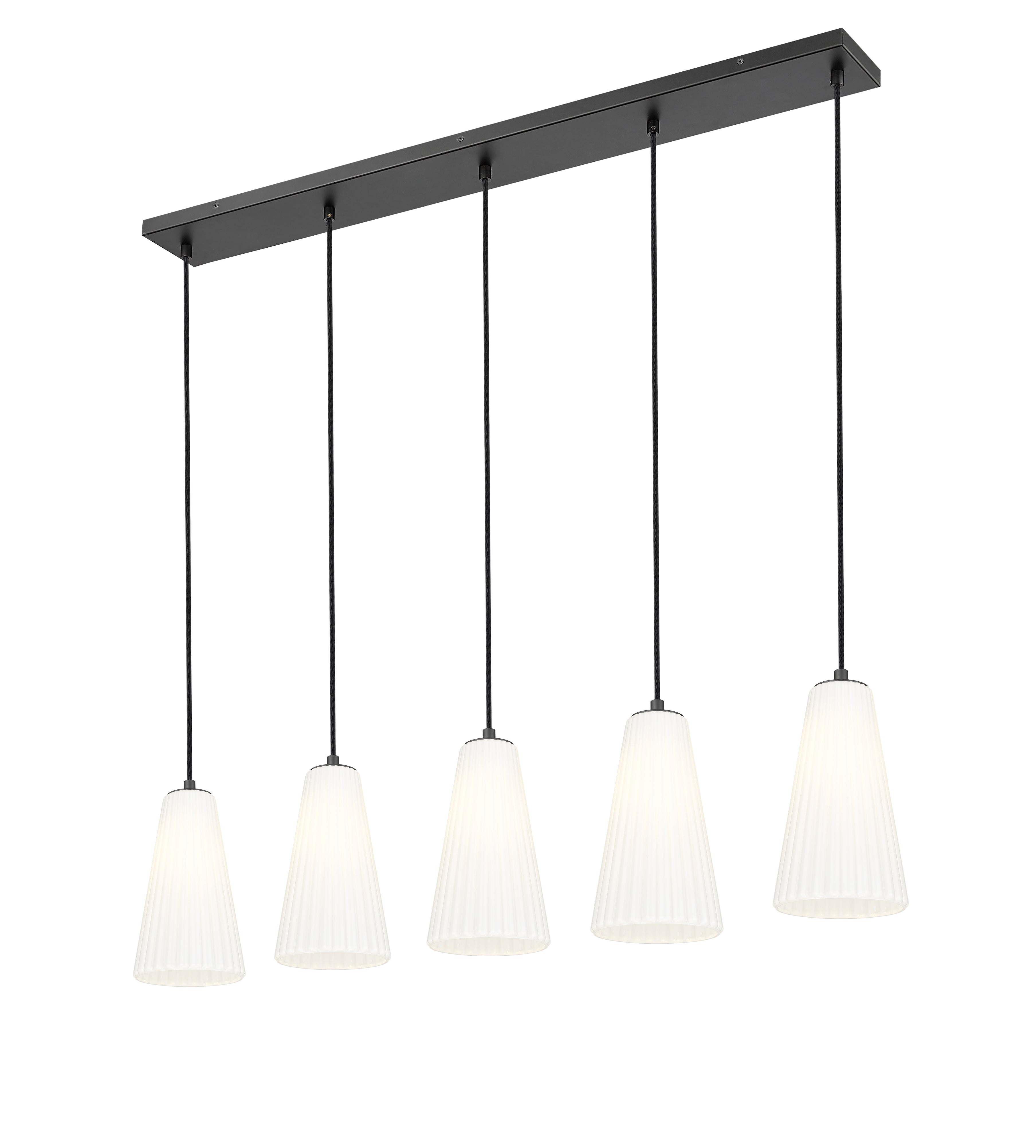 Farrell 5 Light Linear Chandelier Matte Black