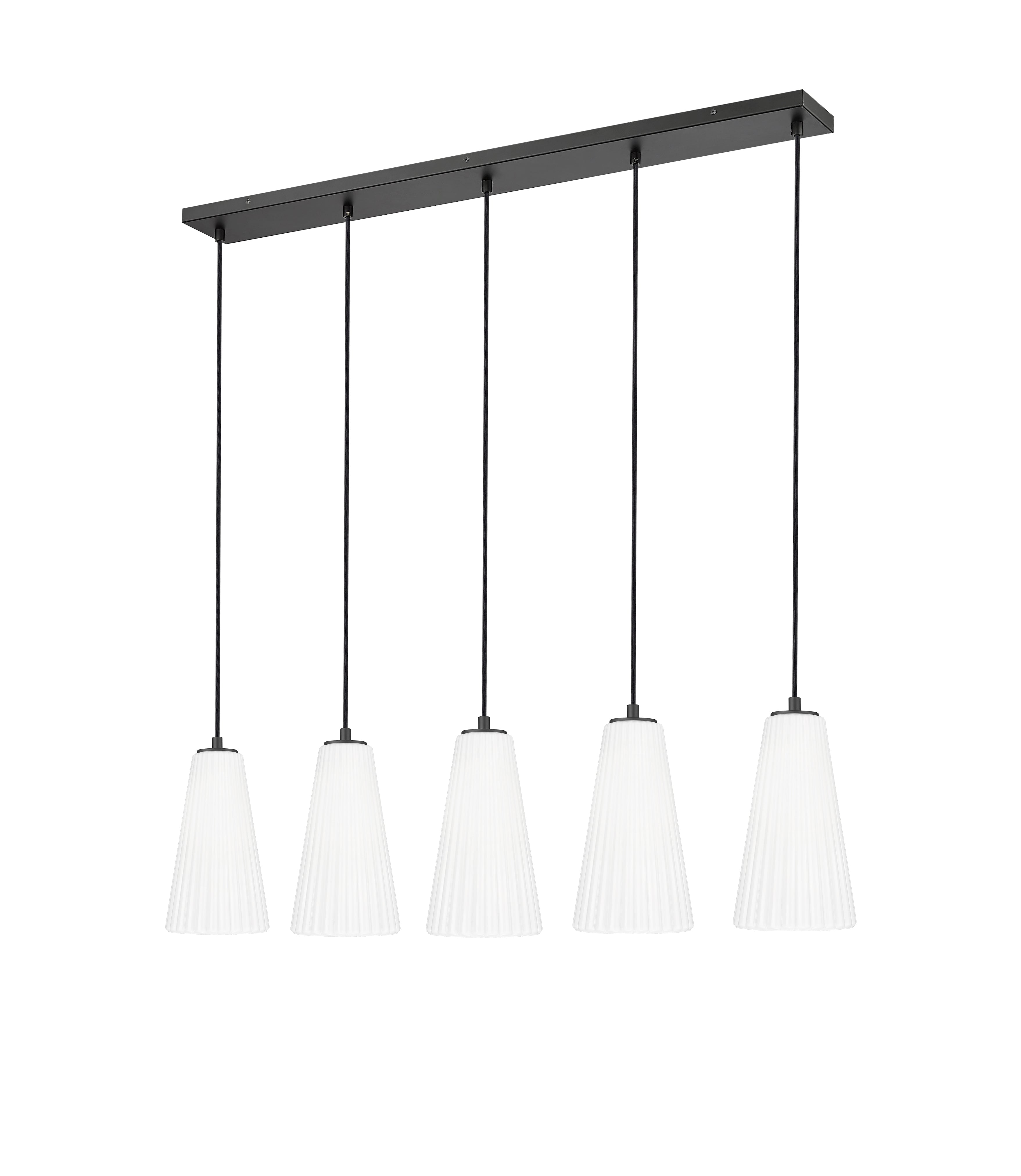 Farrell 5 Light Linear Chandelier Matte Black