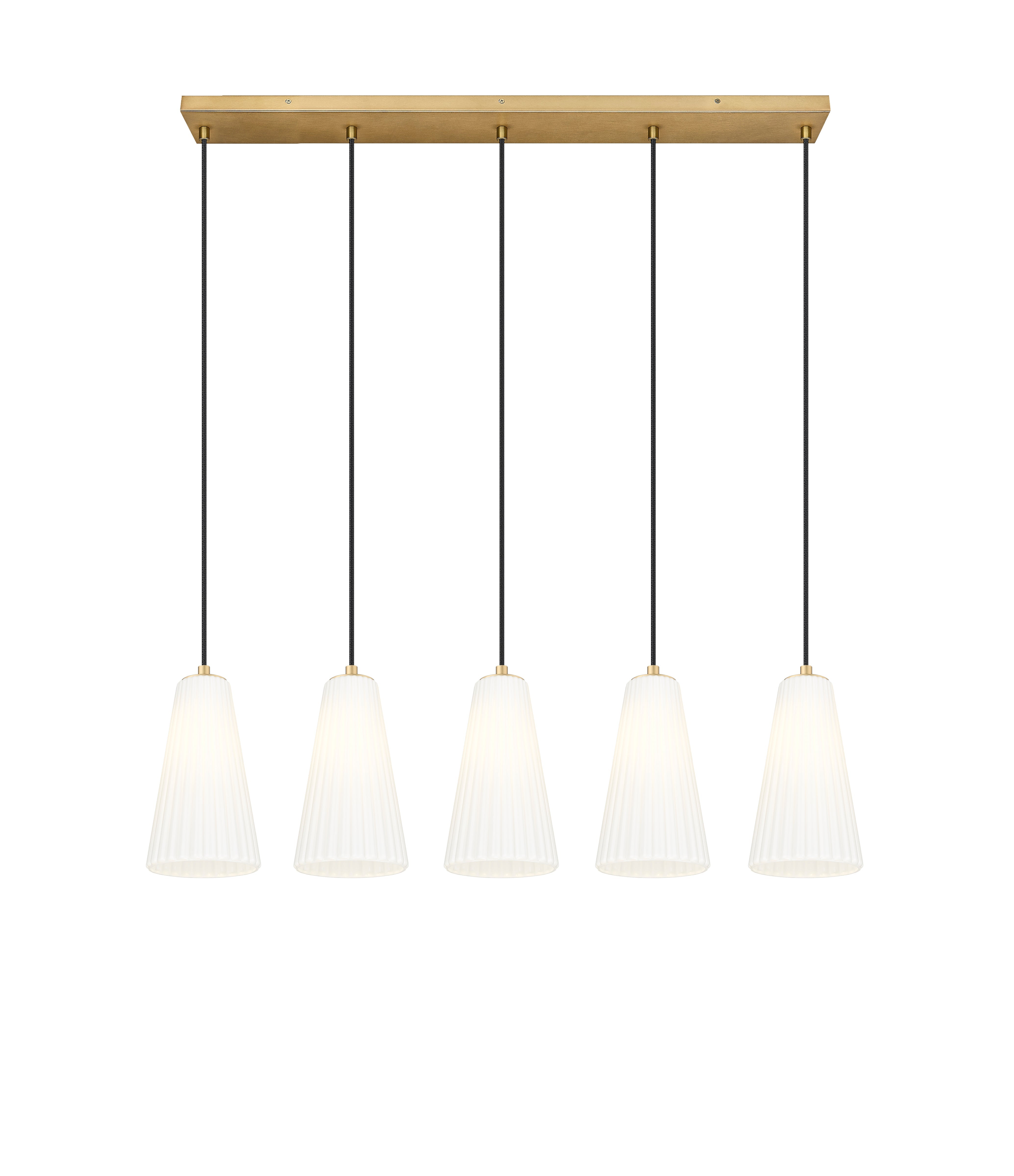 Farrell 5 Light Linear Chandelier Modern Gold