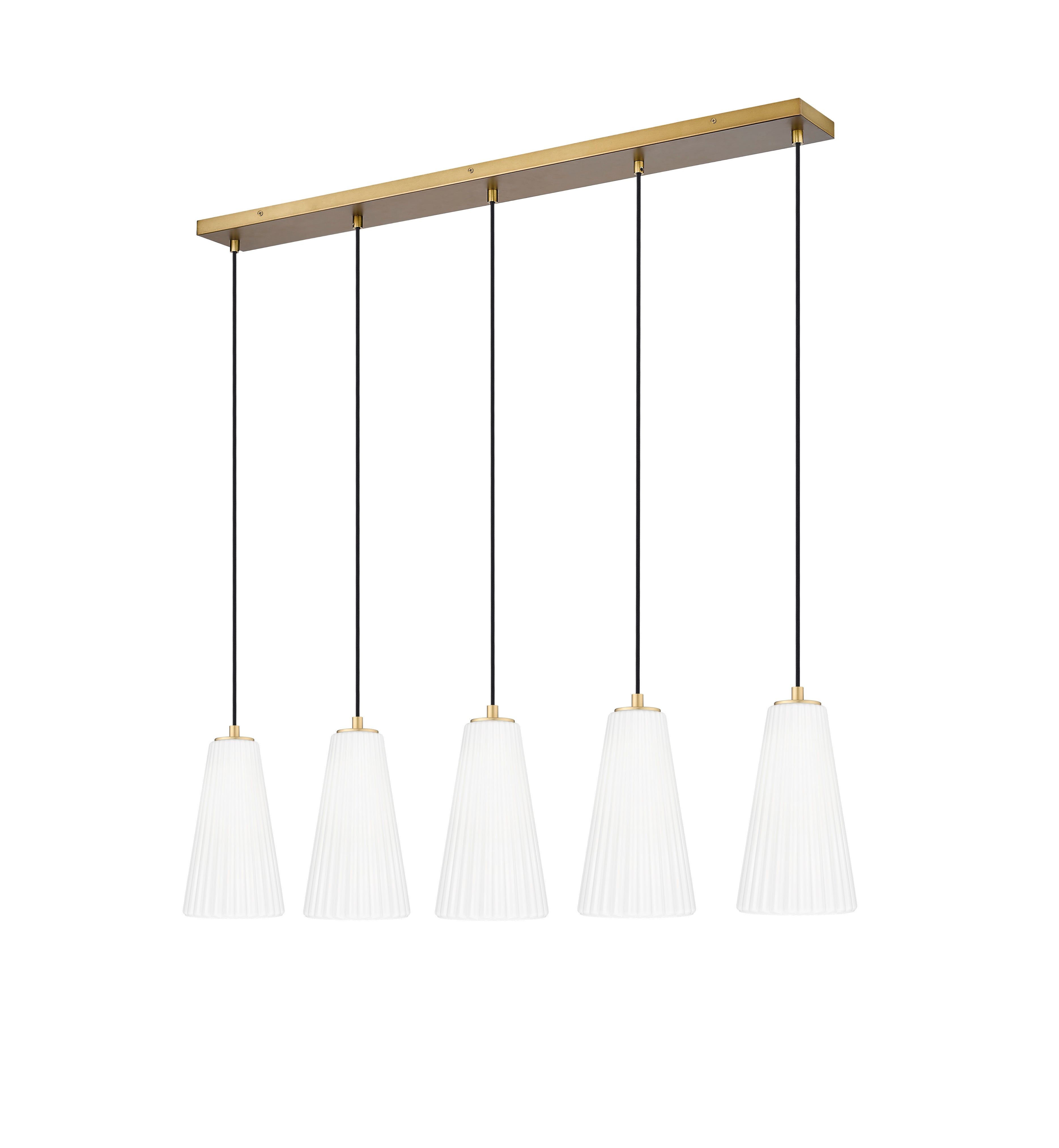 Farrell 5 Light Linear Chandelier Modern Gold
