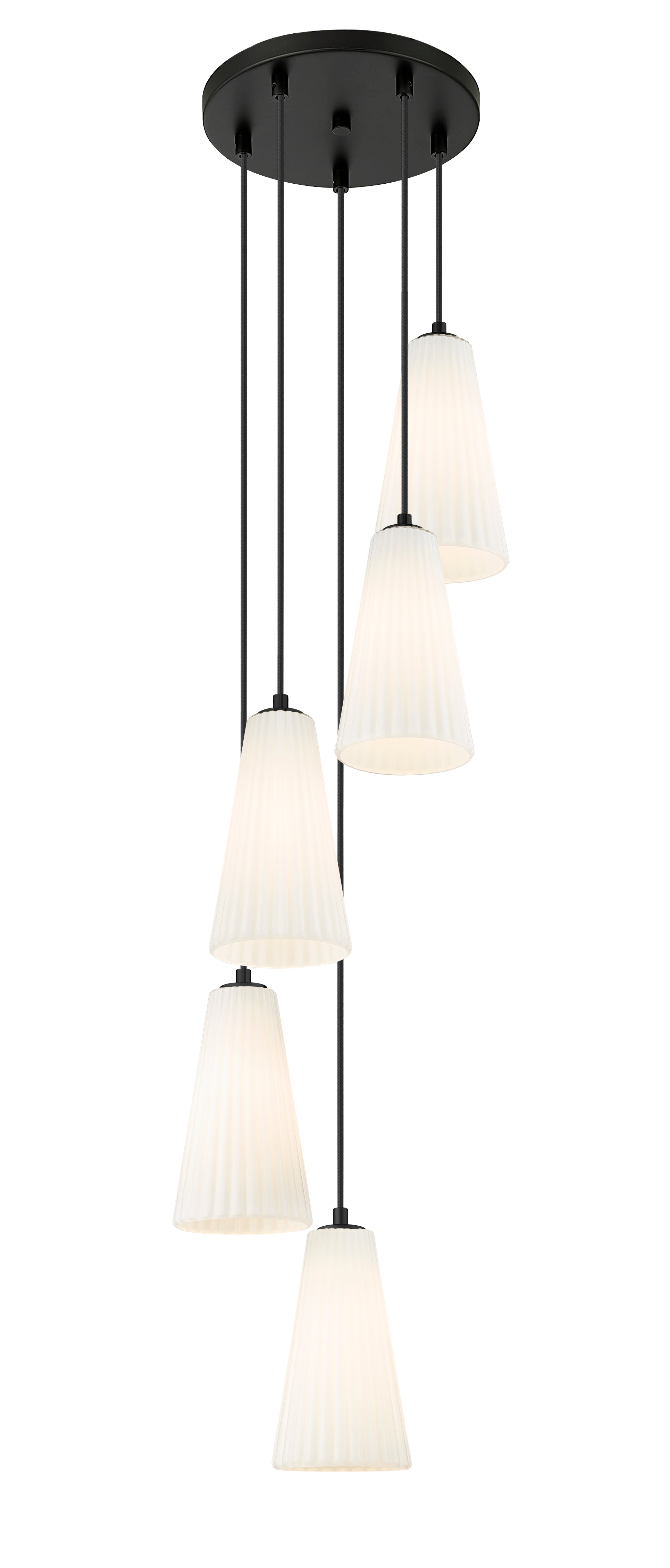 Farrell 5 Light Chandelier Matte Black