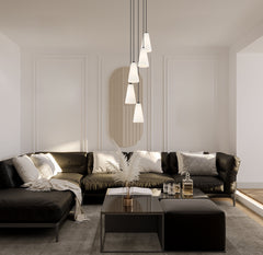 Farrell 5 Light Chandelier Matte Black