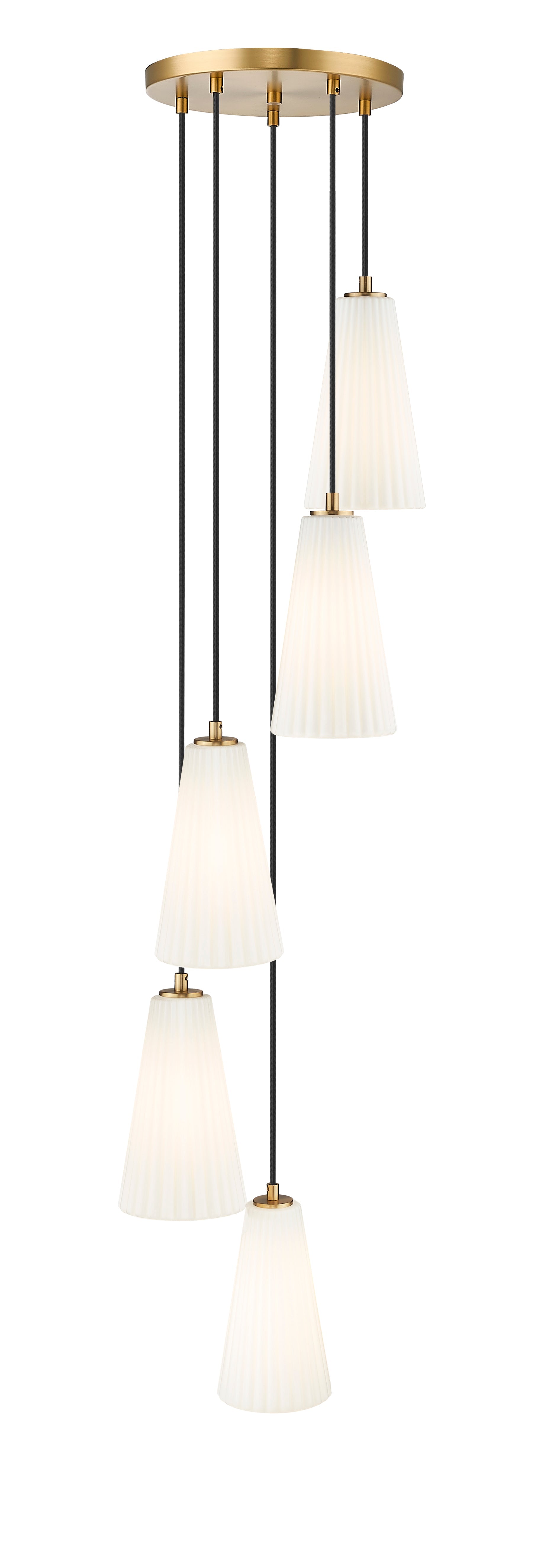 Farrell 5 Light Chandelier Modern Gold