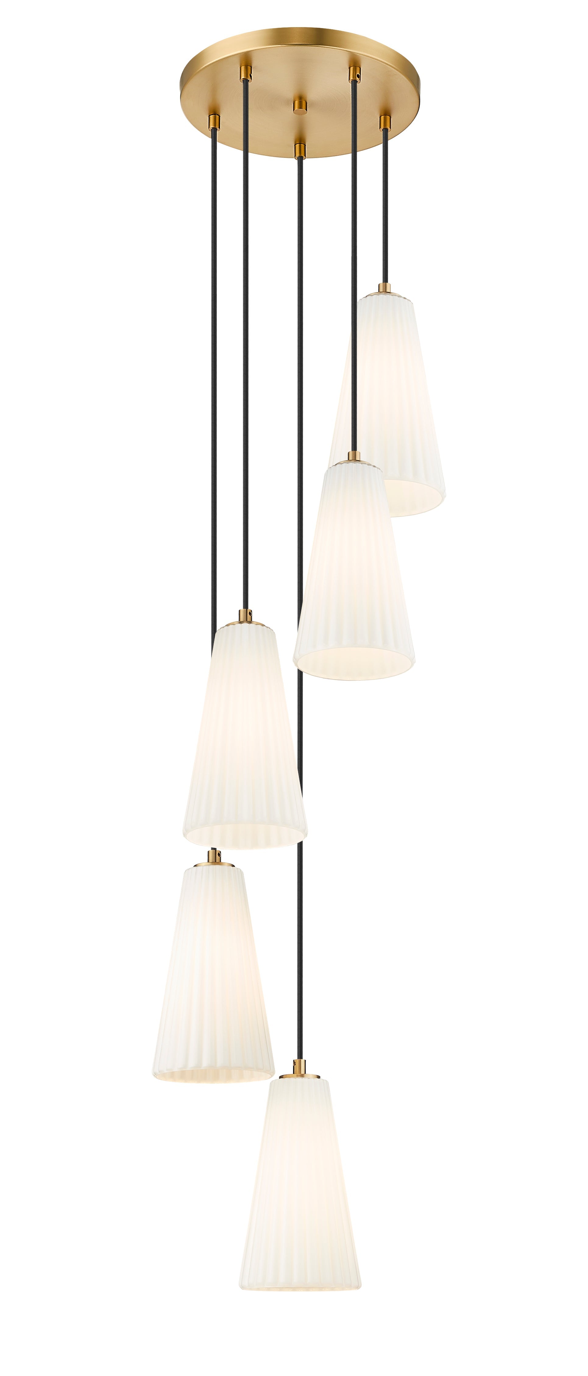 Farrell 5 Light Chandelier Modern Gold