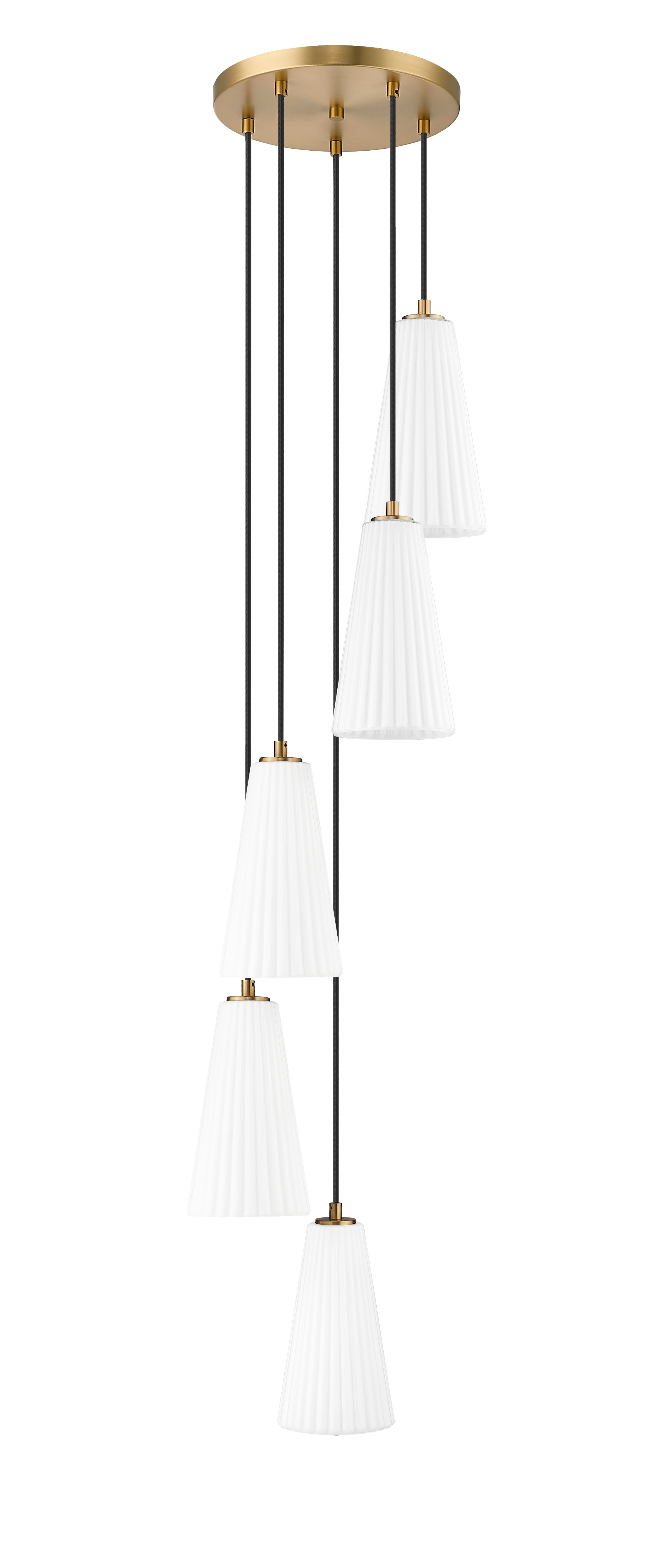 Farrell 5 Light Chandelier Modern Gold