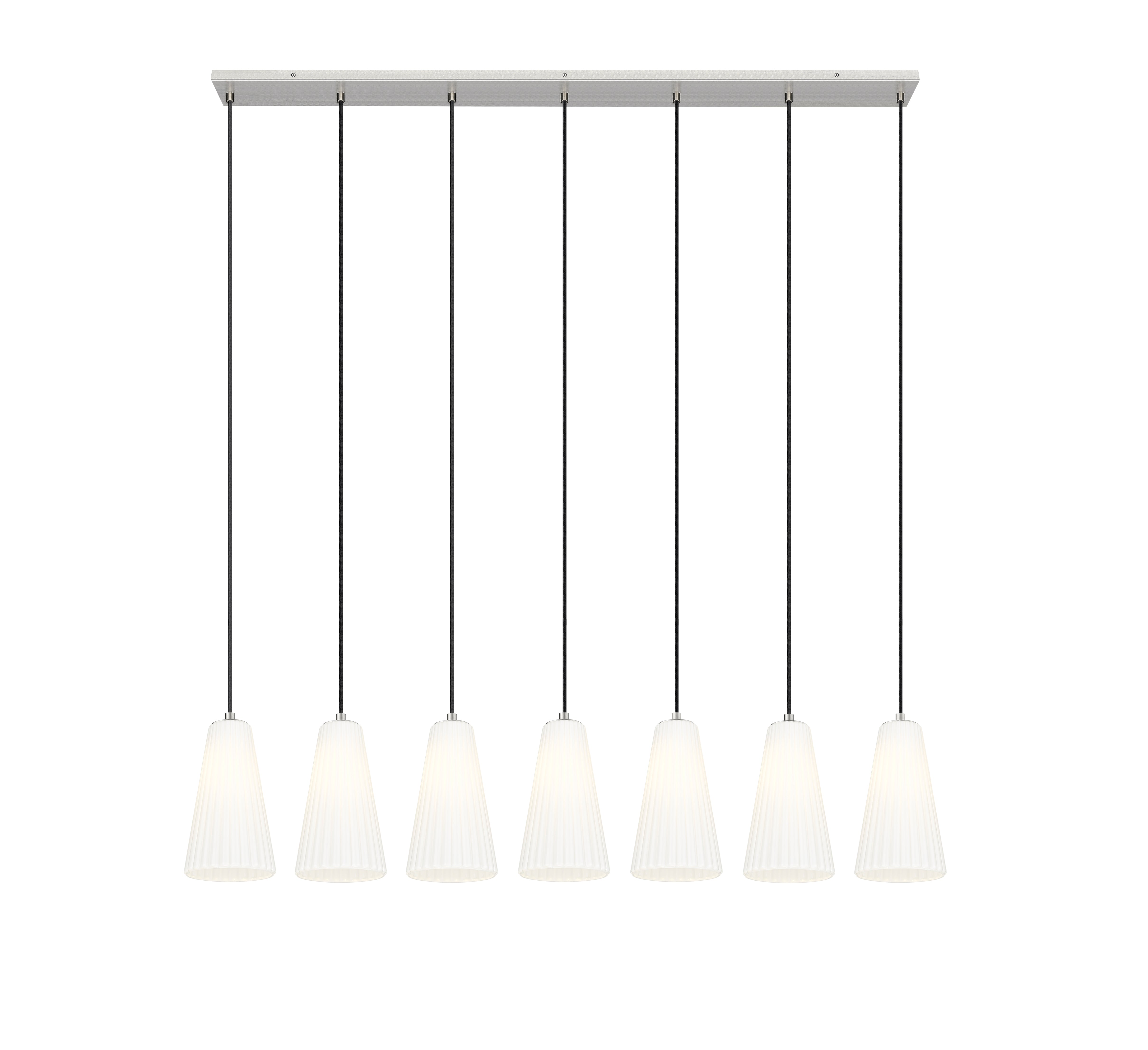 Farrell 7 Light Linear Chandelier Brushed Nickel