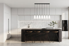 Farrell 7 Light Linear Chandelier Matte Black