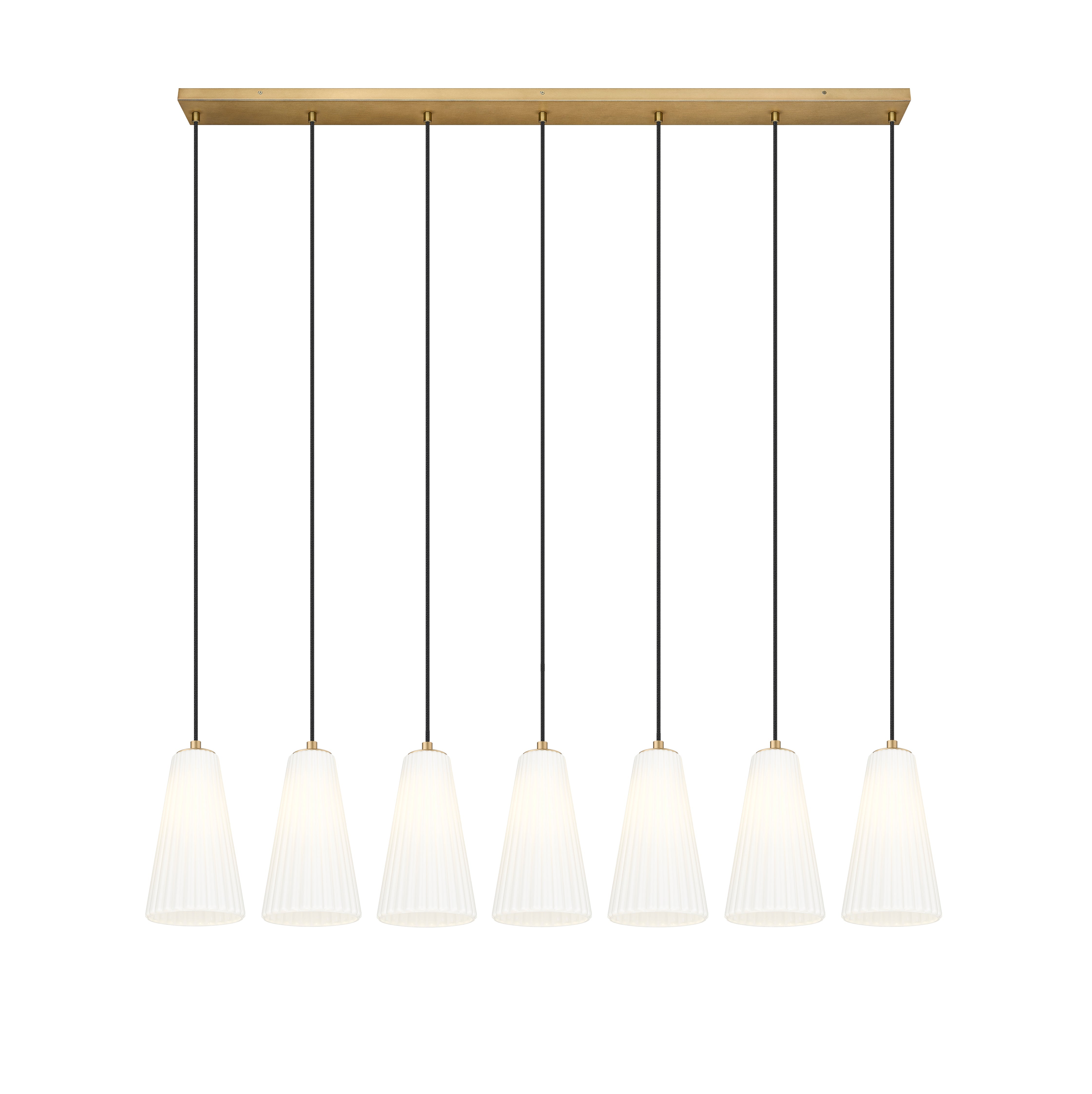 Farrell 7 Light Linear Chandelier Modern Gold