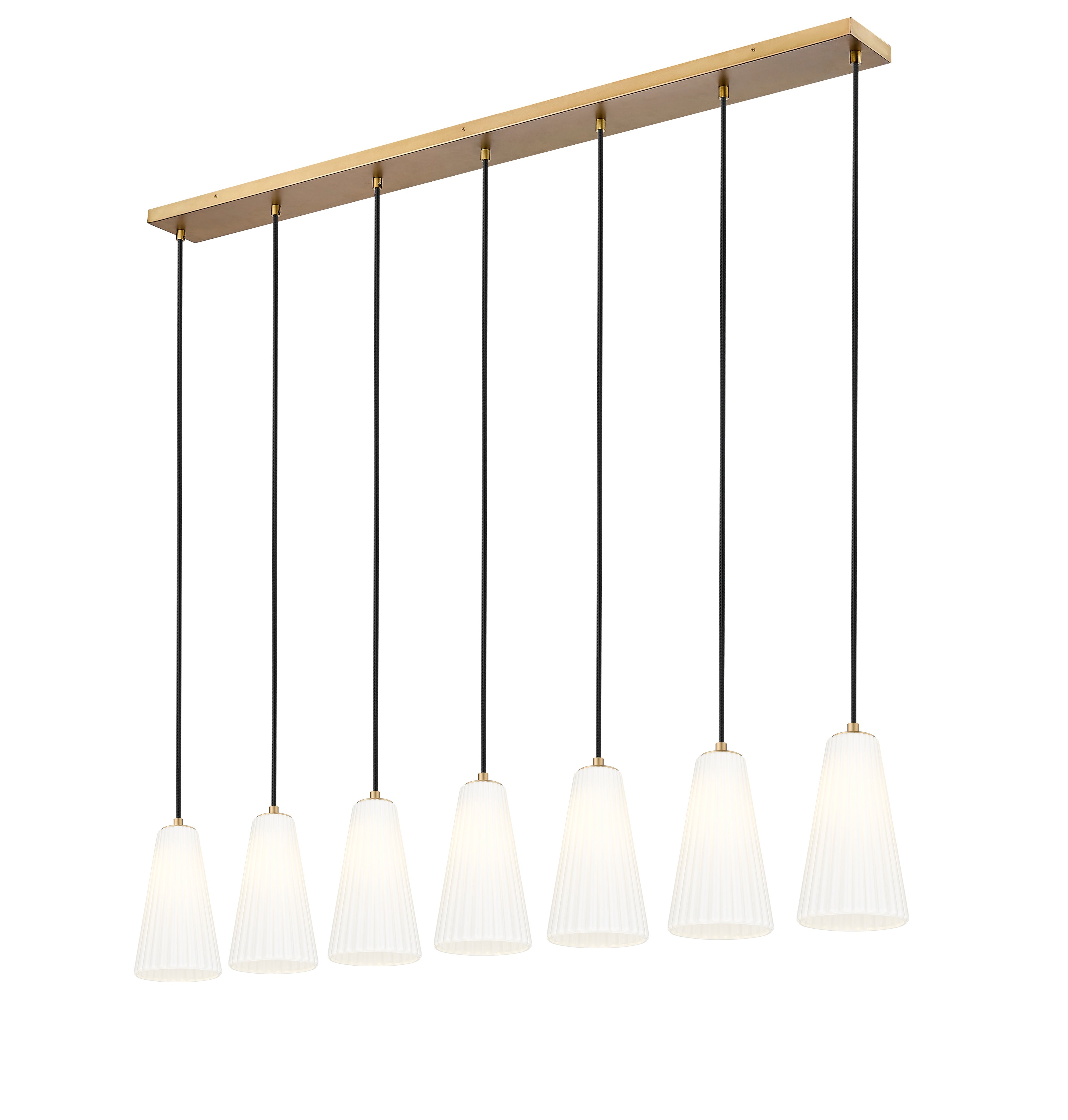 Farrell 7 Light Linear Chandelier Modern Gold