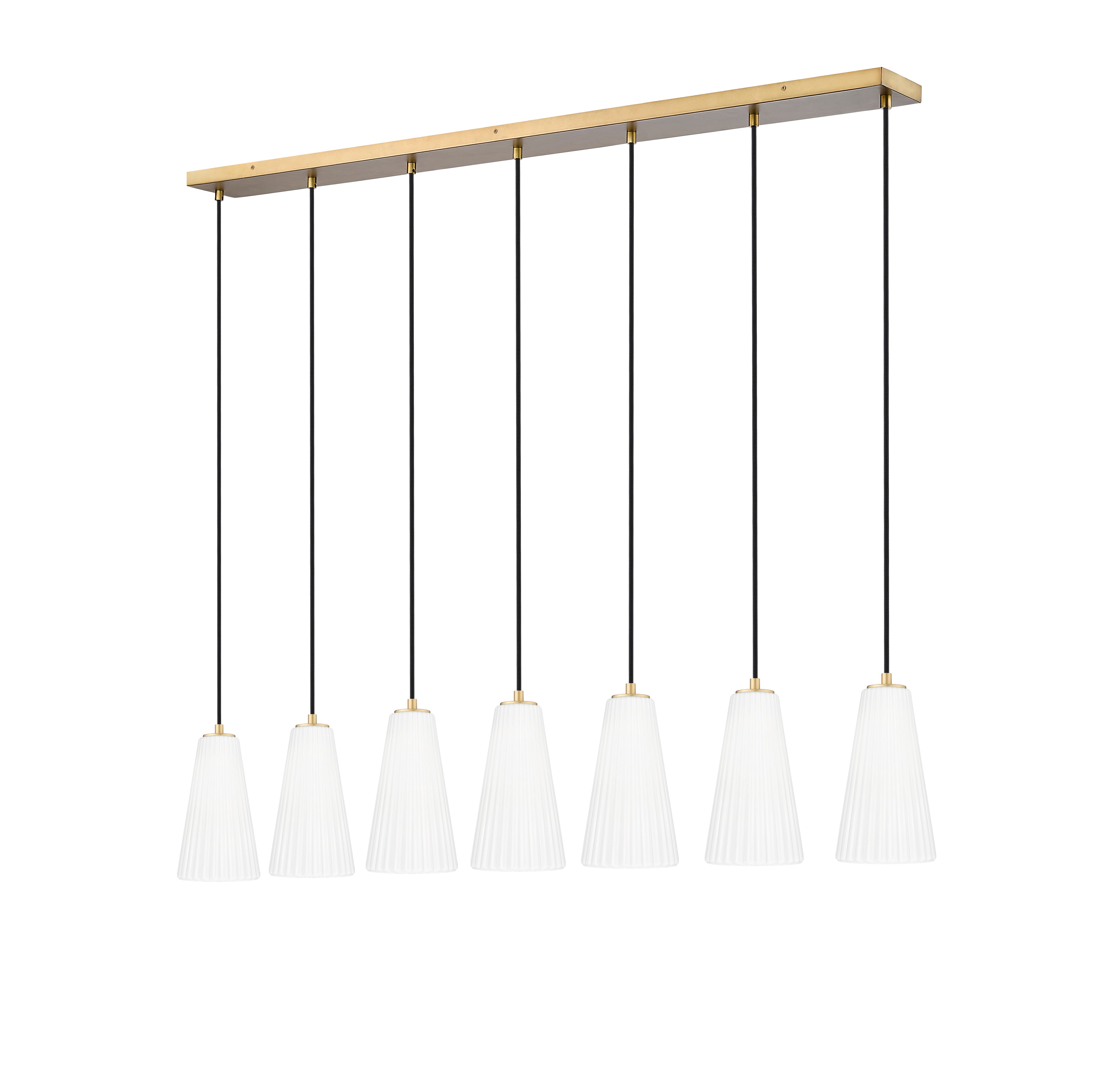 Farrell 7 Light Linear Chandelier Modern Gold