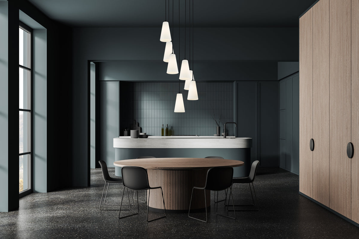 Farrell 7 Light Chandelier Matte Black