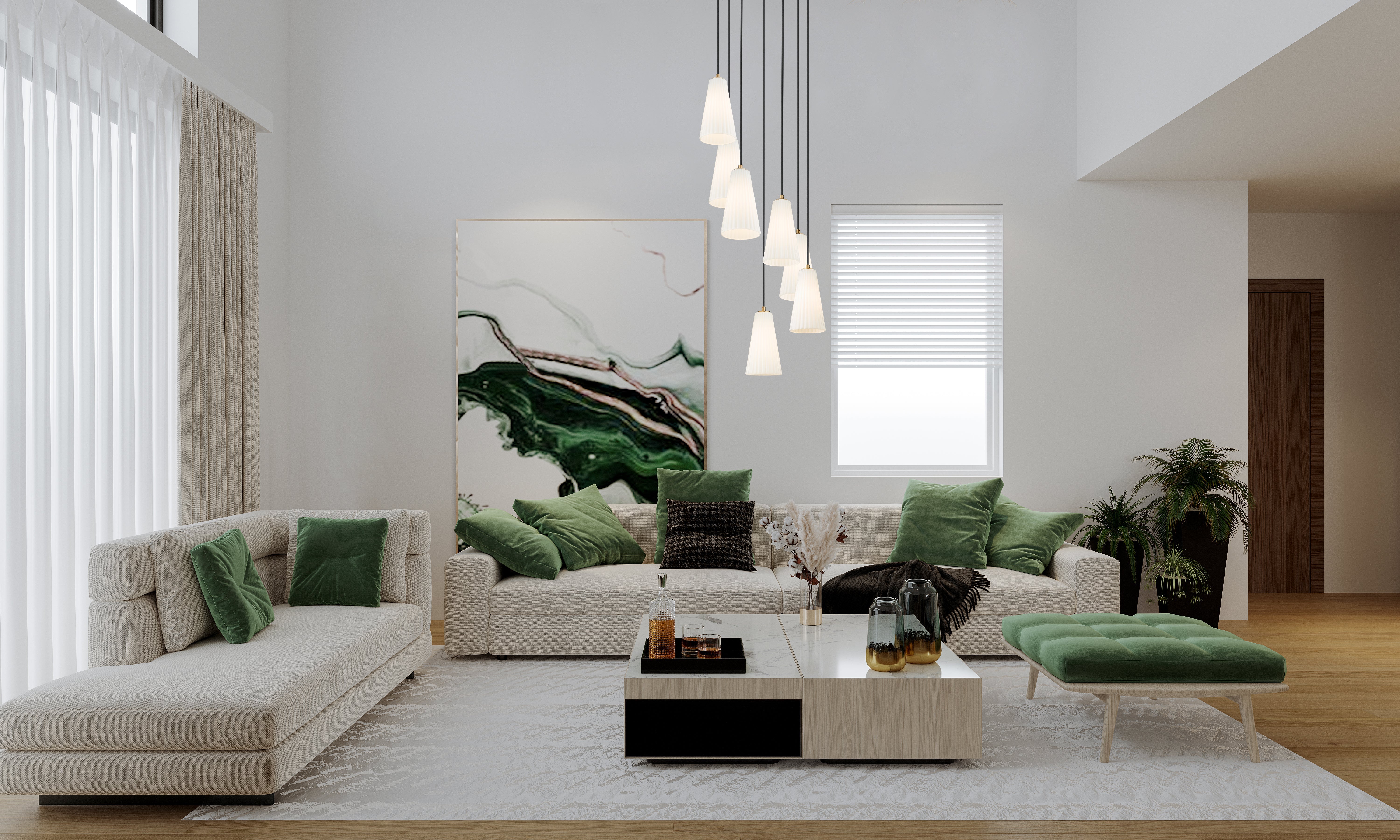 Farrell 7 Light Chandelier Modern Gold