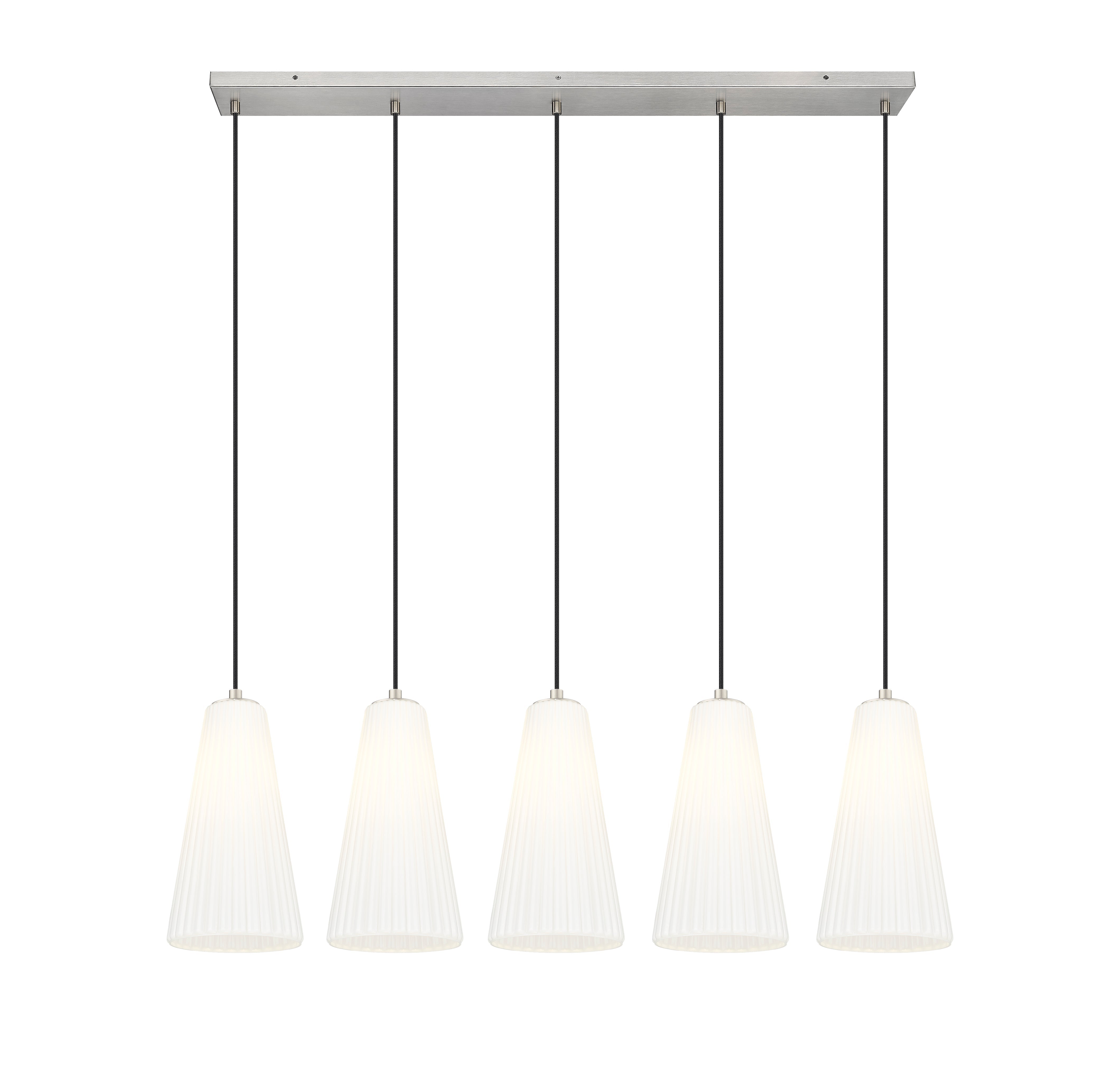 Farrell 5 Light Linear Chandelier Brushed Nickel